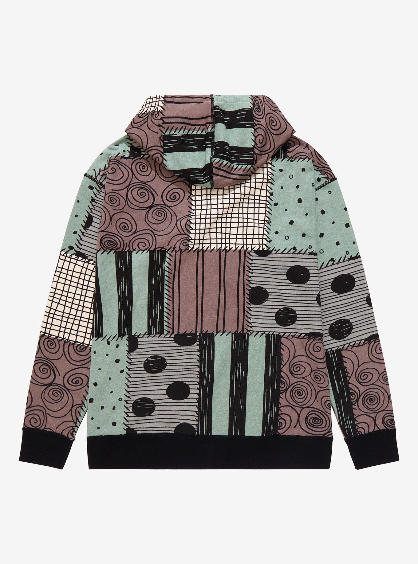 Disney The Nightmare Before Christmas Sally's Patchwork Hoodie - BoxLunch Exclusive, MULTI, alternate