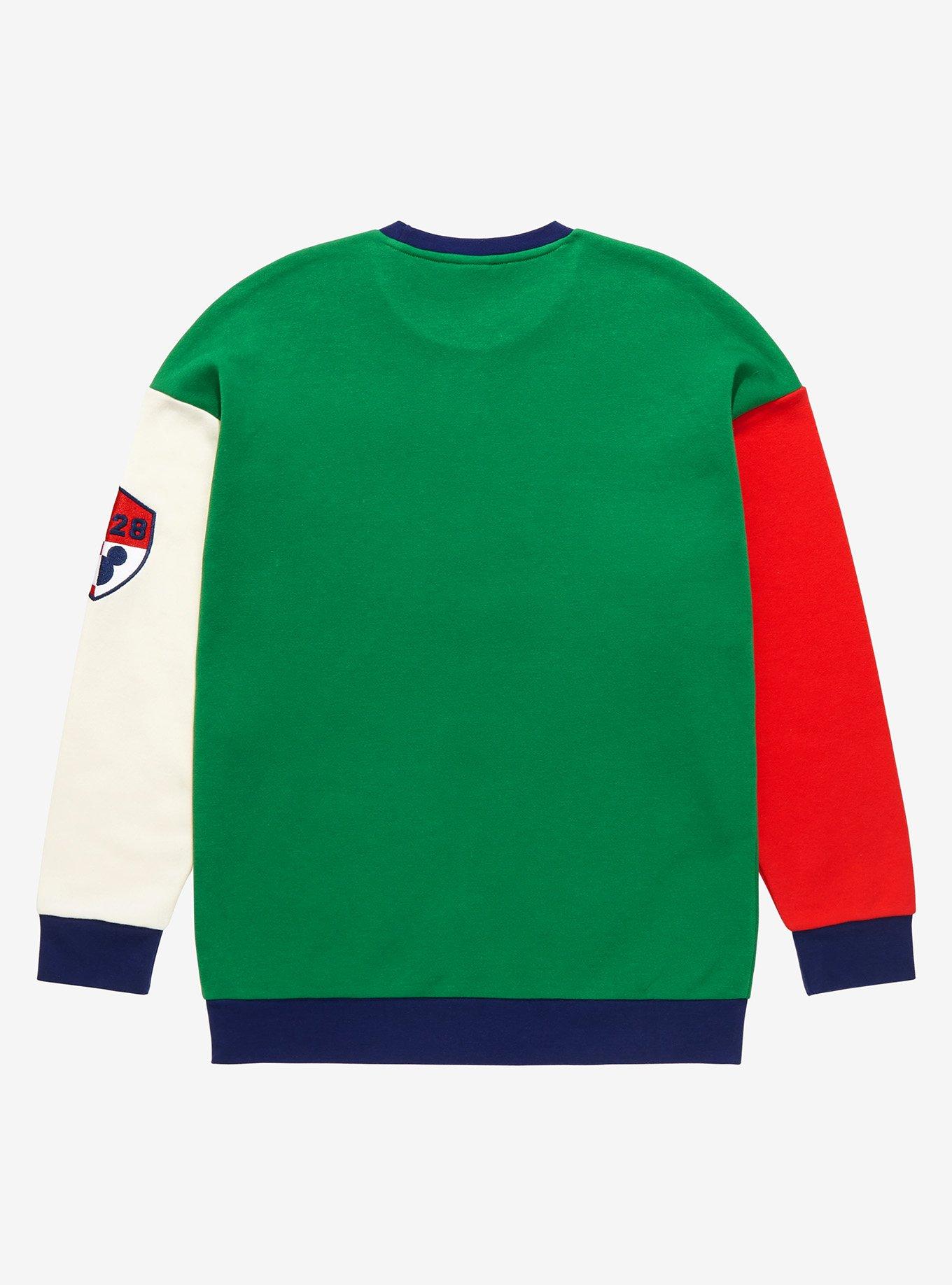 Disney Mickey Mouse Retro Color Block Crewneck - BoxLunch Exclusive, MULTI, alternate
