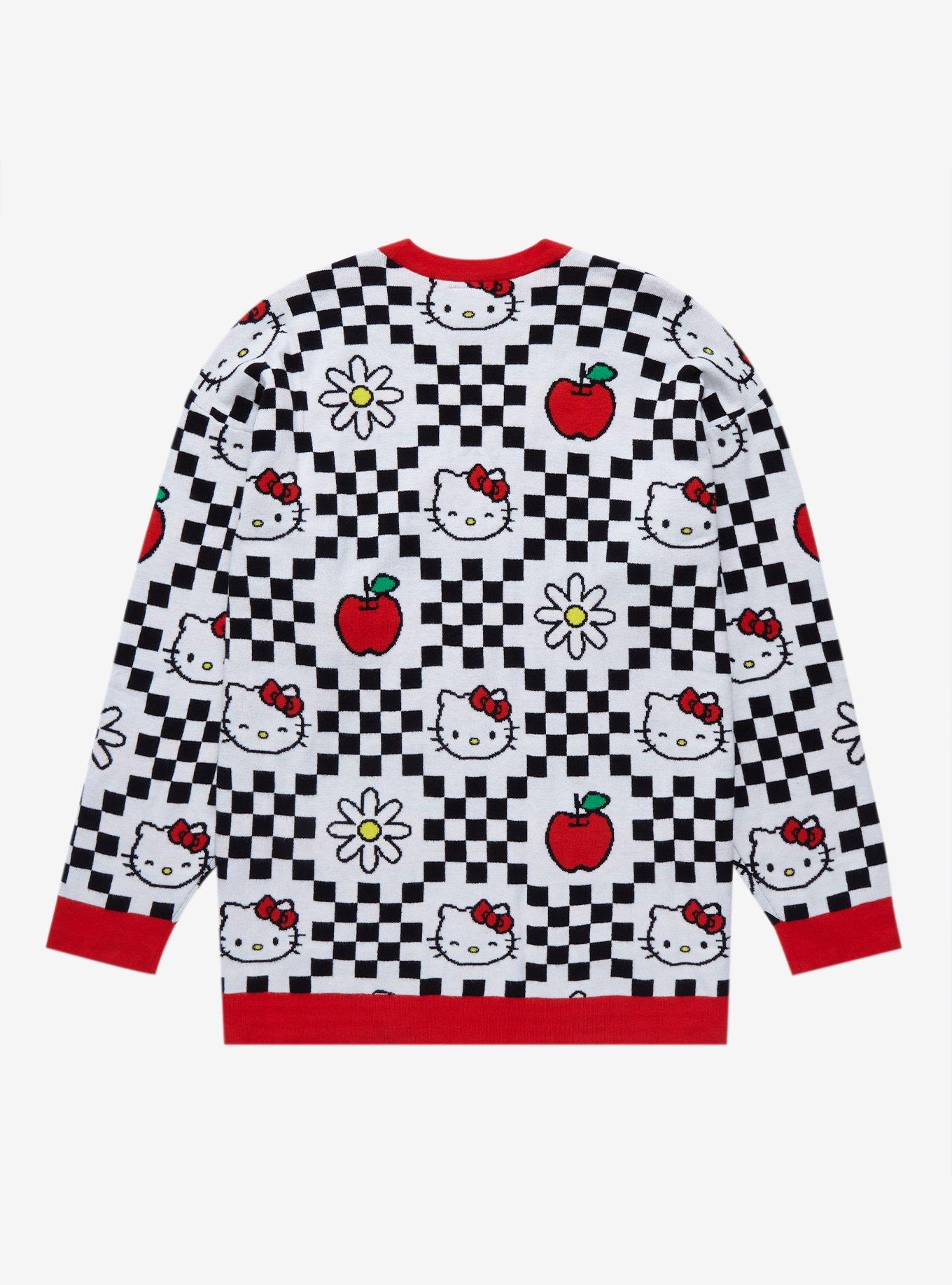 Sanrio Hello Kitty Checkered Cardigan - BoxLunch Exclusive, MULTI, alternate