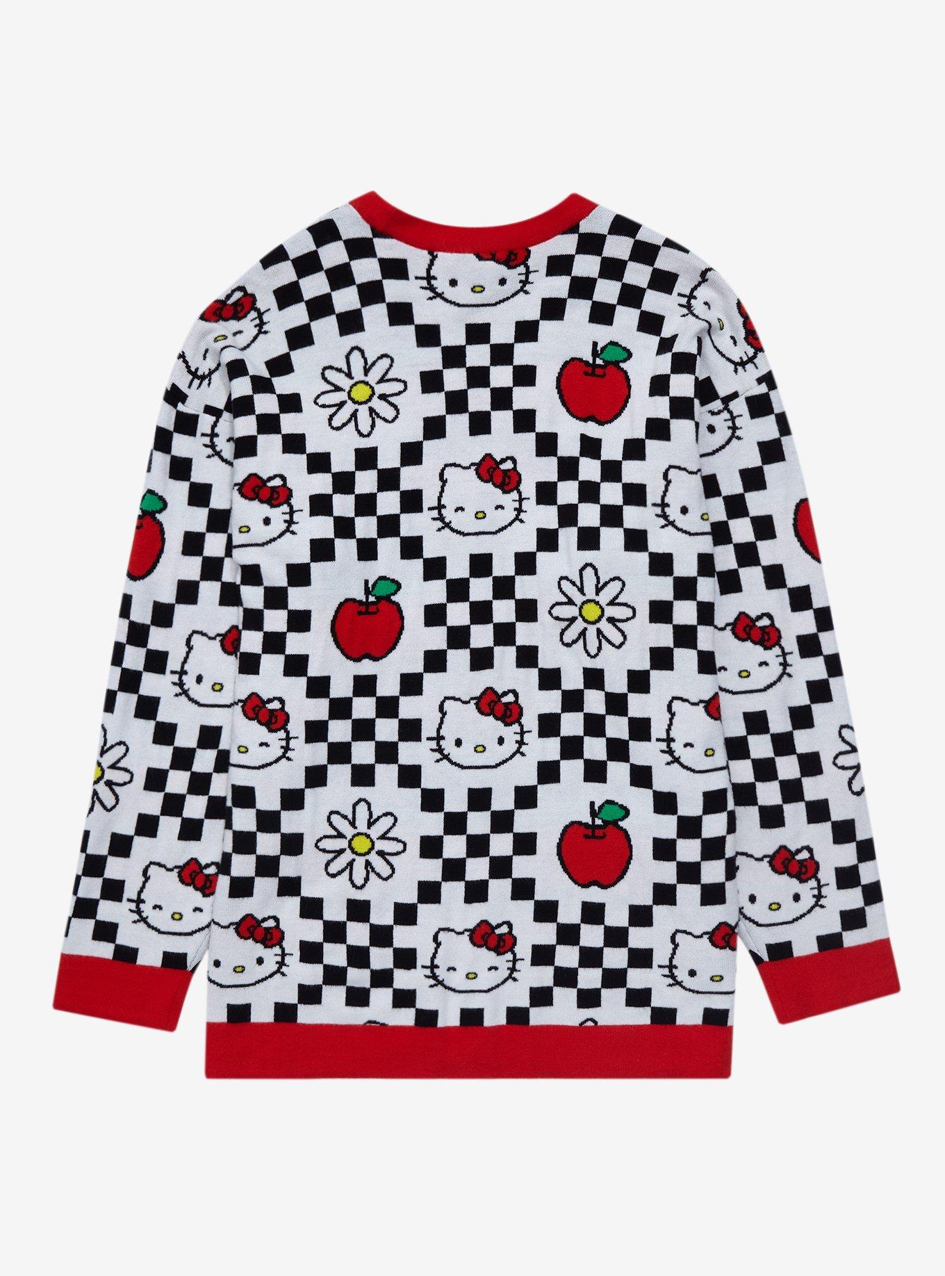 Sanrio Hello Kitty with Apples Women's Plus Sized Cardigan - BoxLunch Exclusive, MULTI, alternate