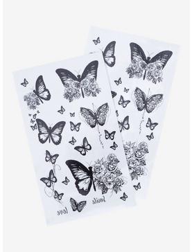 Blackheart Butterfly Temporary Tattoos, , hi-res