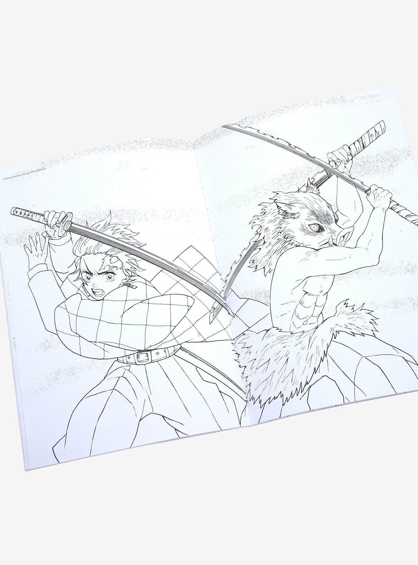 Demon Slayer: Kimetsu No Yaiba The Official Coloring Book, , alternate