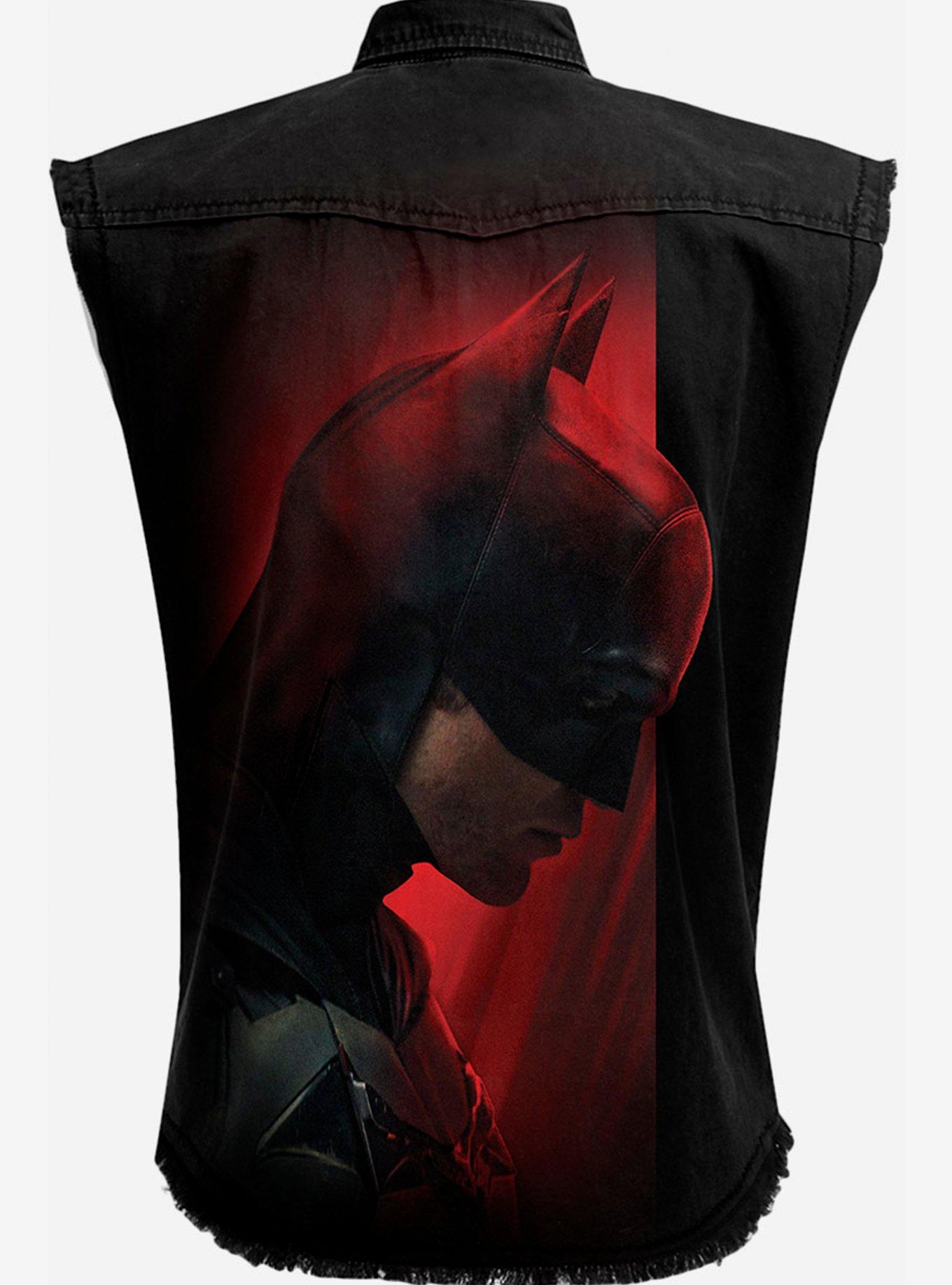 DC Comics The Batman Profile Sleeveless Woven Button-Up, , hi-res