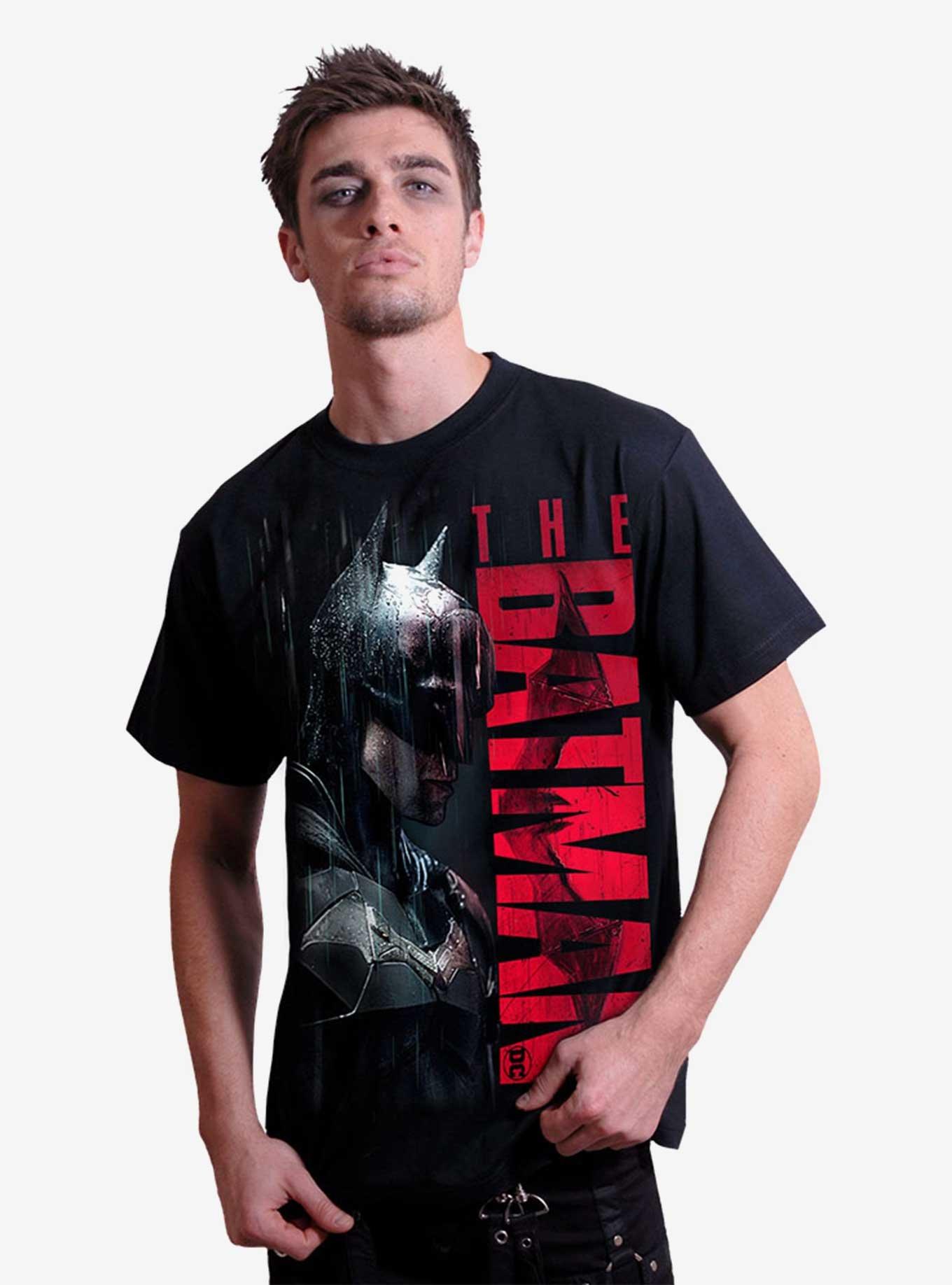 DC Comics The Batman Raining Vengeance T-Shirt, BLACK, alternate