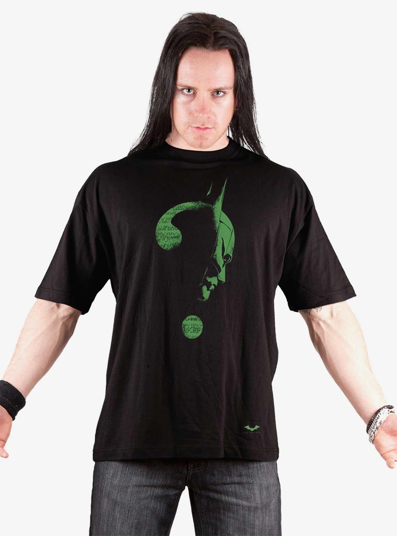 DC Comics The Batman Riddler Glow In The Dark T-Shirt, BLACK, alternate