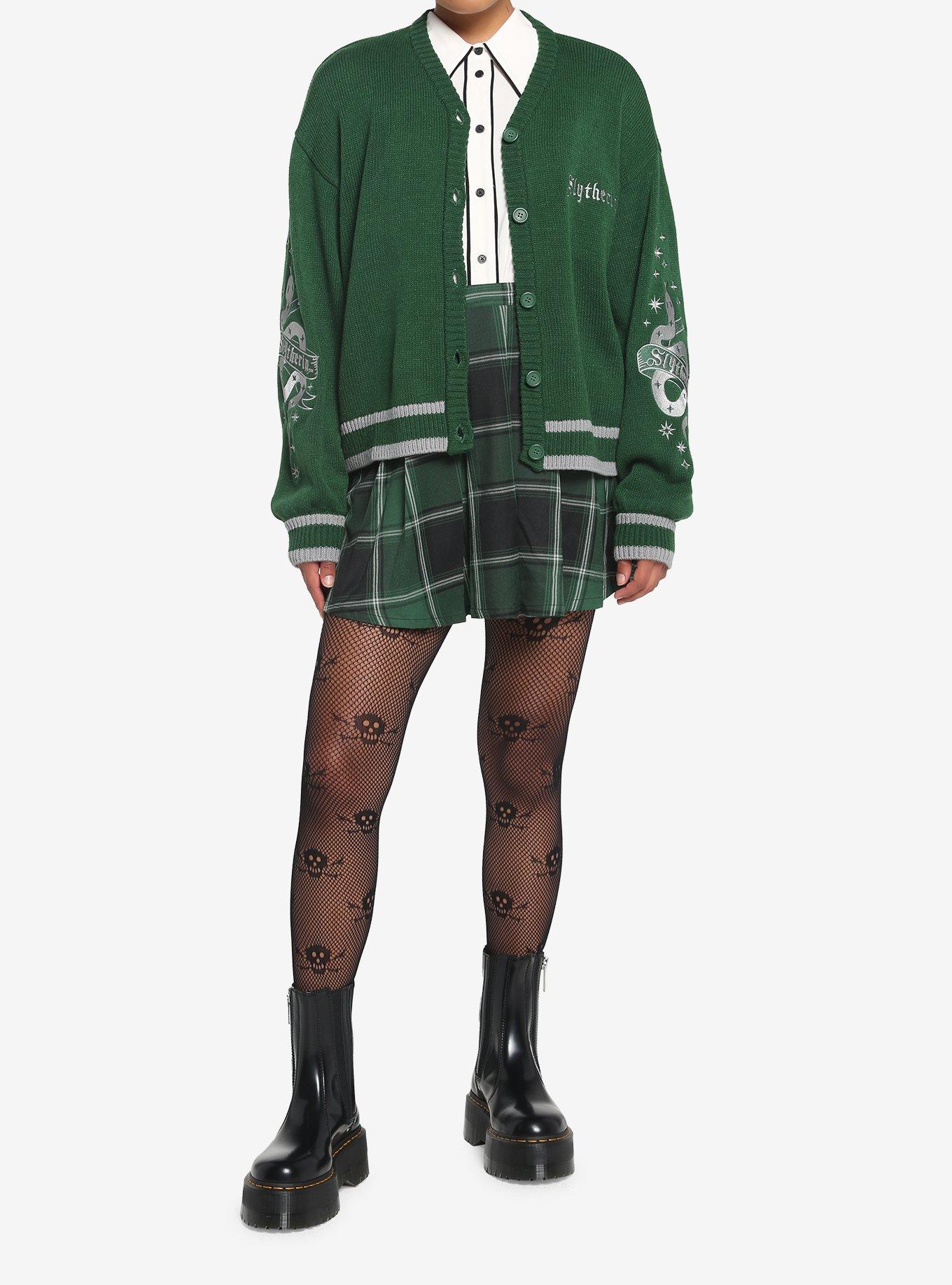 Harry Potter Slytherin Skimmer Cardigan, DARK GREEN, alternate