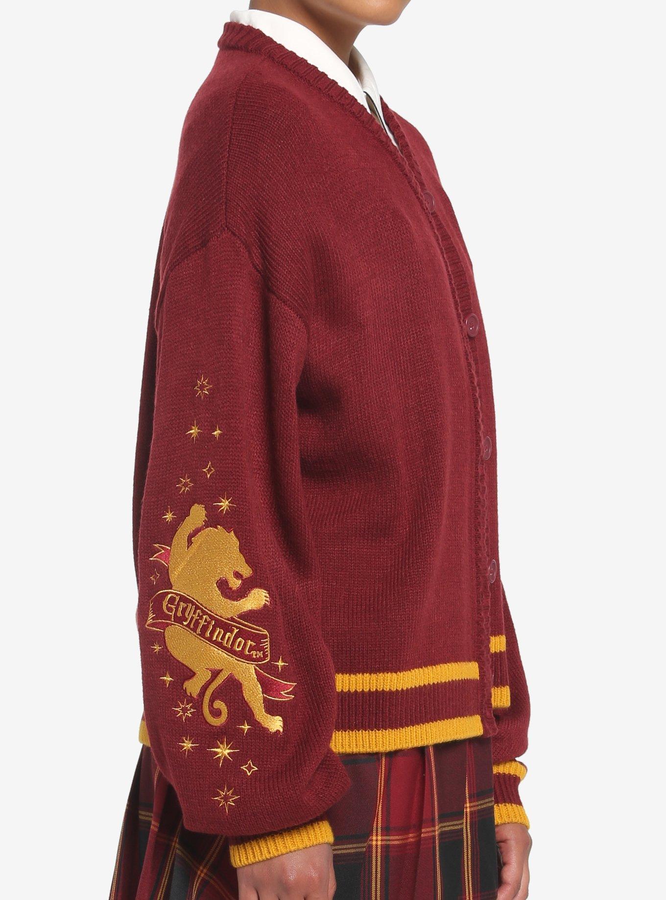 Harry Potter Gryffindor Skimmer Cardigan, BURGUNDY GOLD, alternate