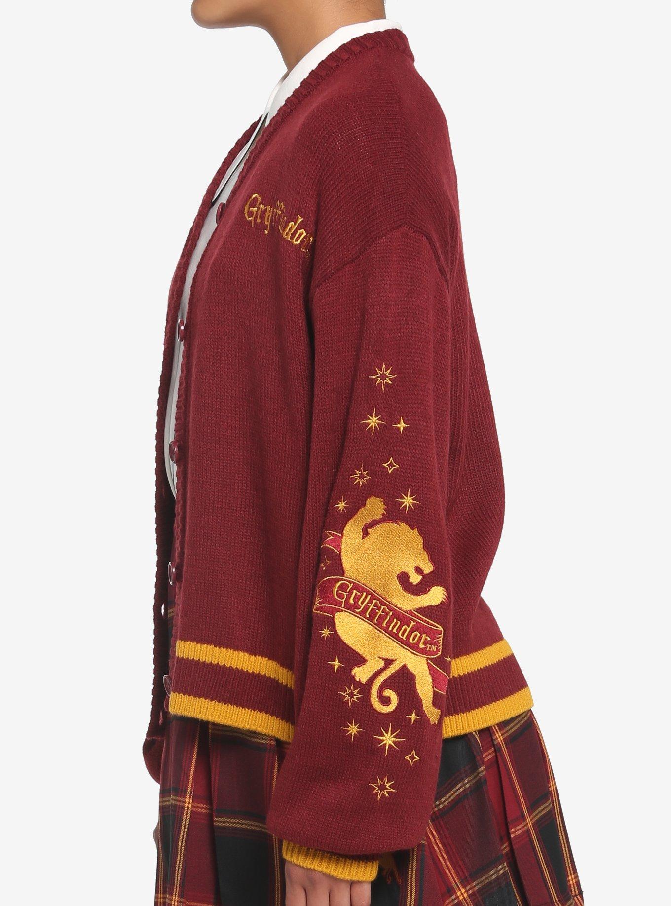 Harry Potter Gryffindor Skimmer Cardigan, BURGUNDY GOLD, alternate