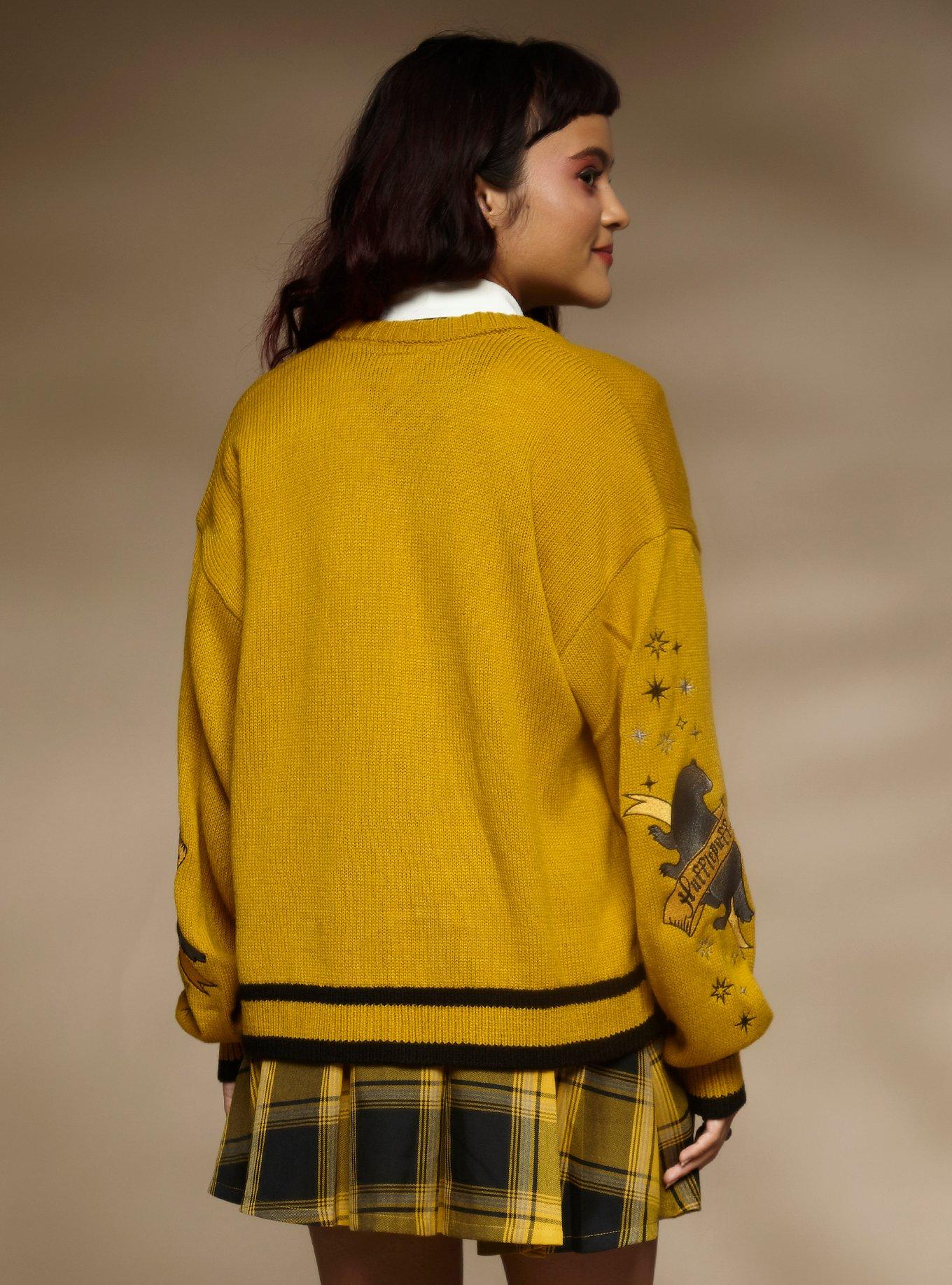 Harry Potter Hufflepuff Skimmer Cardigan, GOLDEN YELLOW, alternate