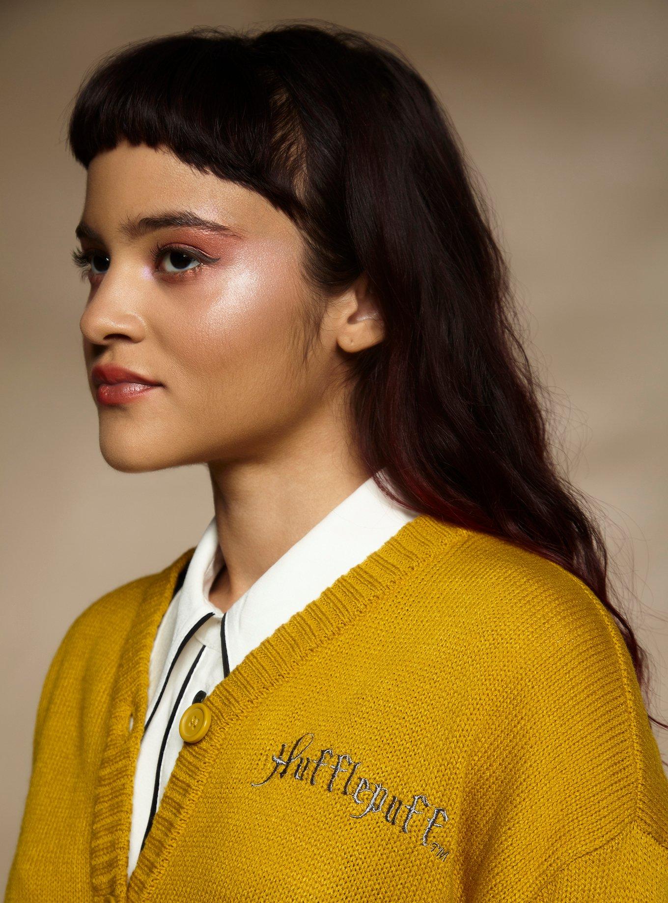Harry Potter Hufflepuff Skimmer Cardigan, GOLDEN YELLOW, alternate