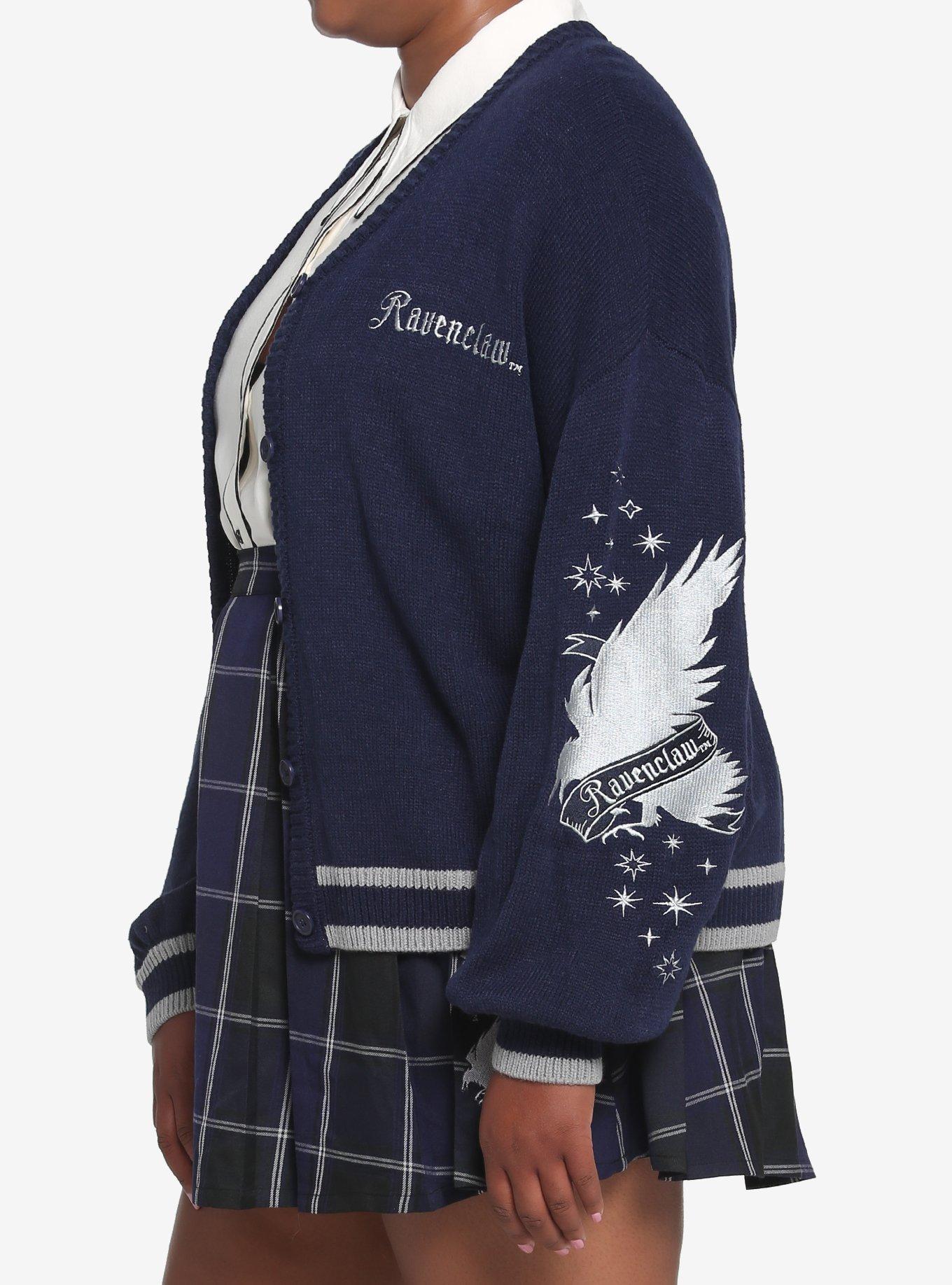 Harry Potter Ravenclaw Skimmer Cardigan Plus Size, DARK BLUE, alternate