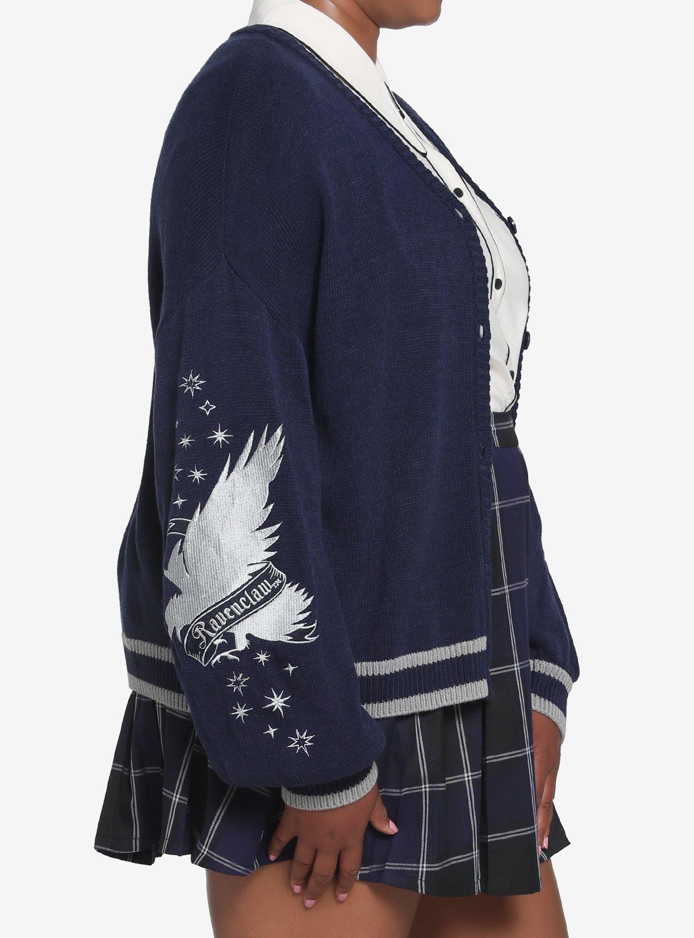 Harry Potter Ravenclaw Skimmer Cardigan Plus Size, DARK BLUE, alternate
