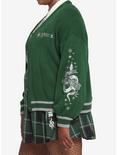 Harry Potter Slytherin Skimmer Cardigan Plus Size, DARK GREEN, alternate