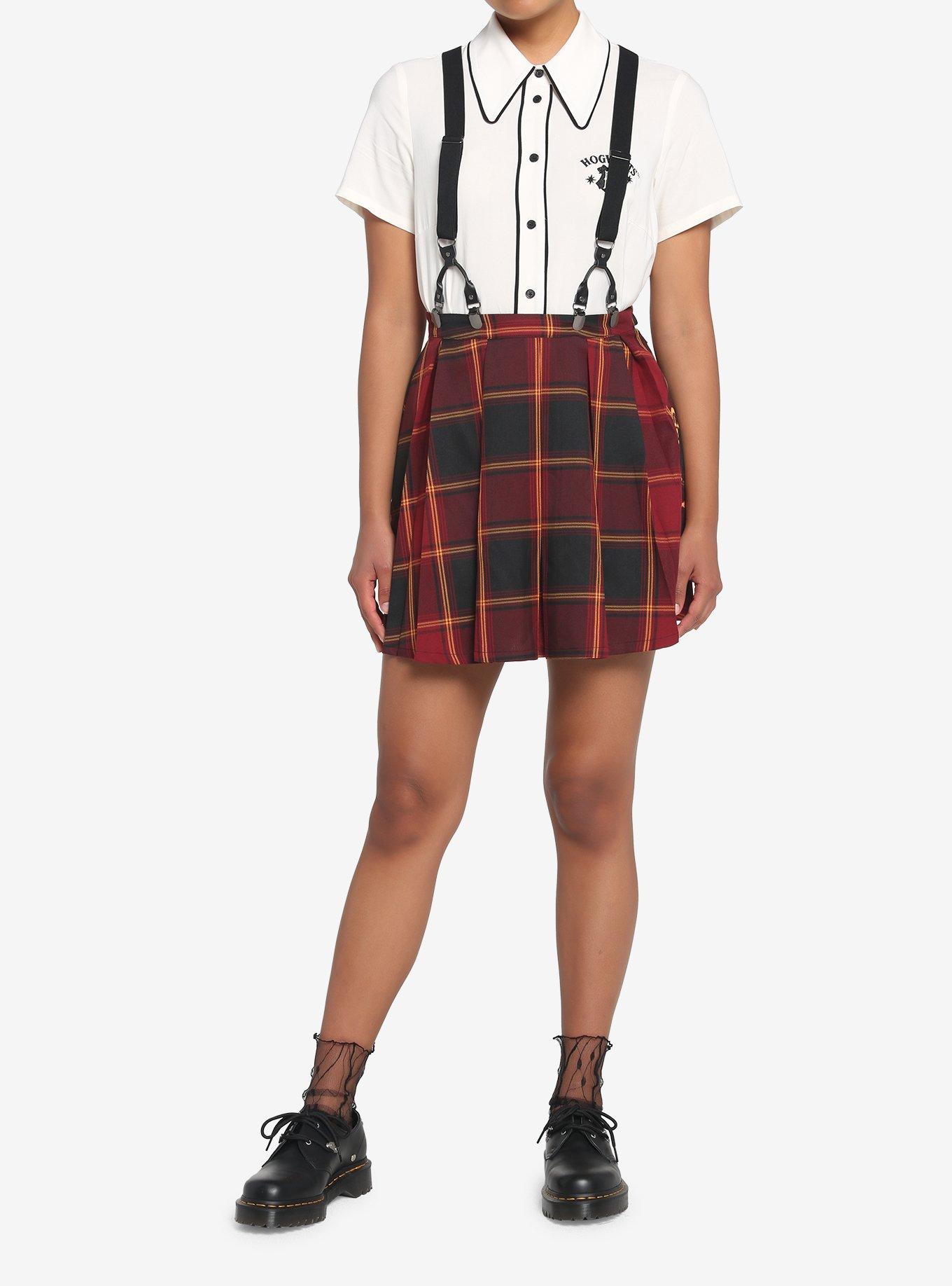 Harry Potter Gryffindor Pleated Suspender Skirt, MULTI, alternate