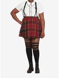 Harry Potter Gryffindor Pleated Suspender Skirt Plus Size, MULTI, alternate
