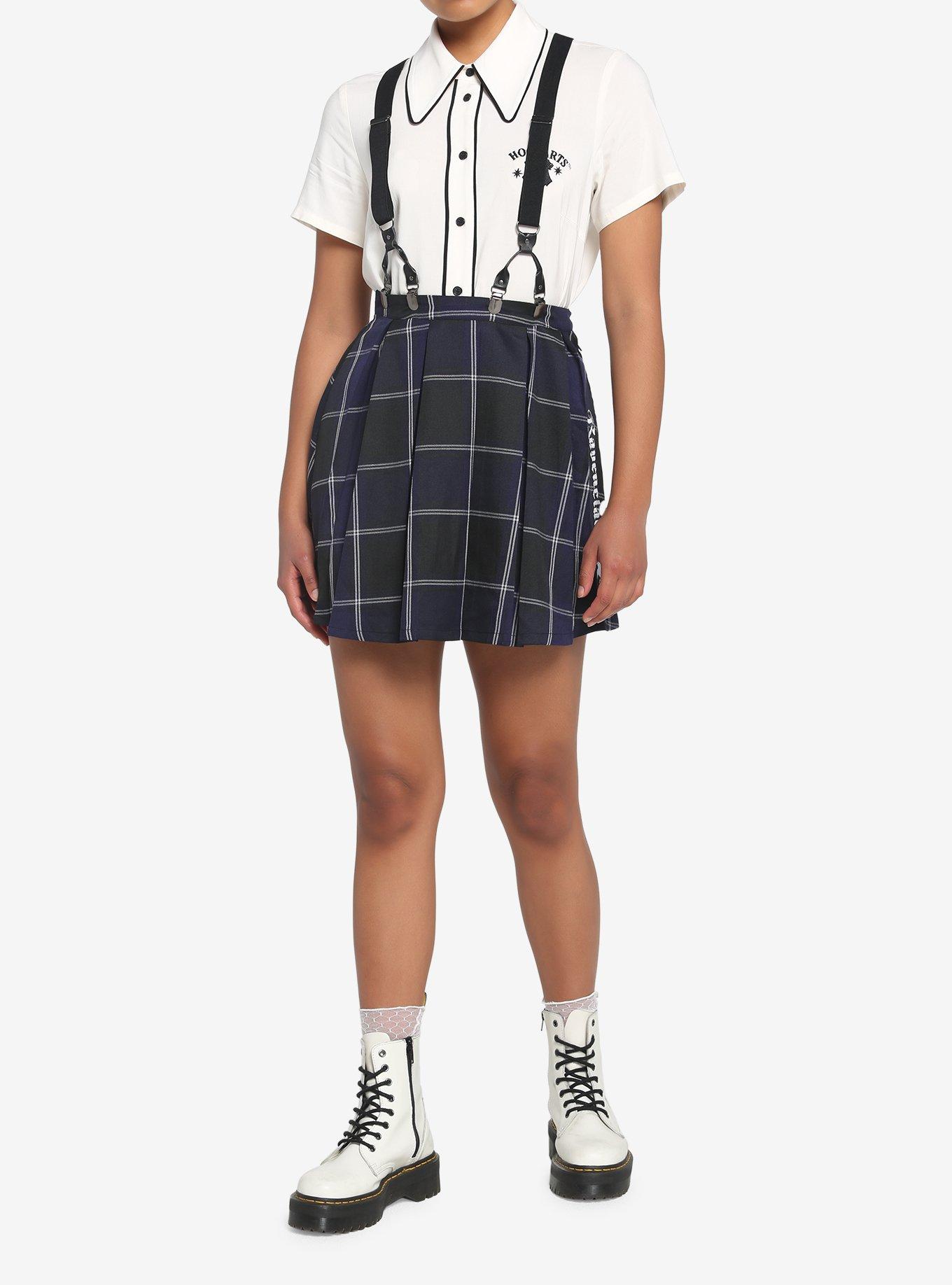 Harry Potter Ravenclaw Pleated Suspender Skirt, MULTI, alternate
