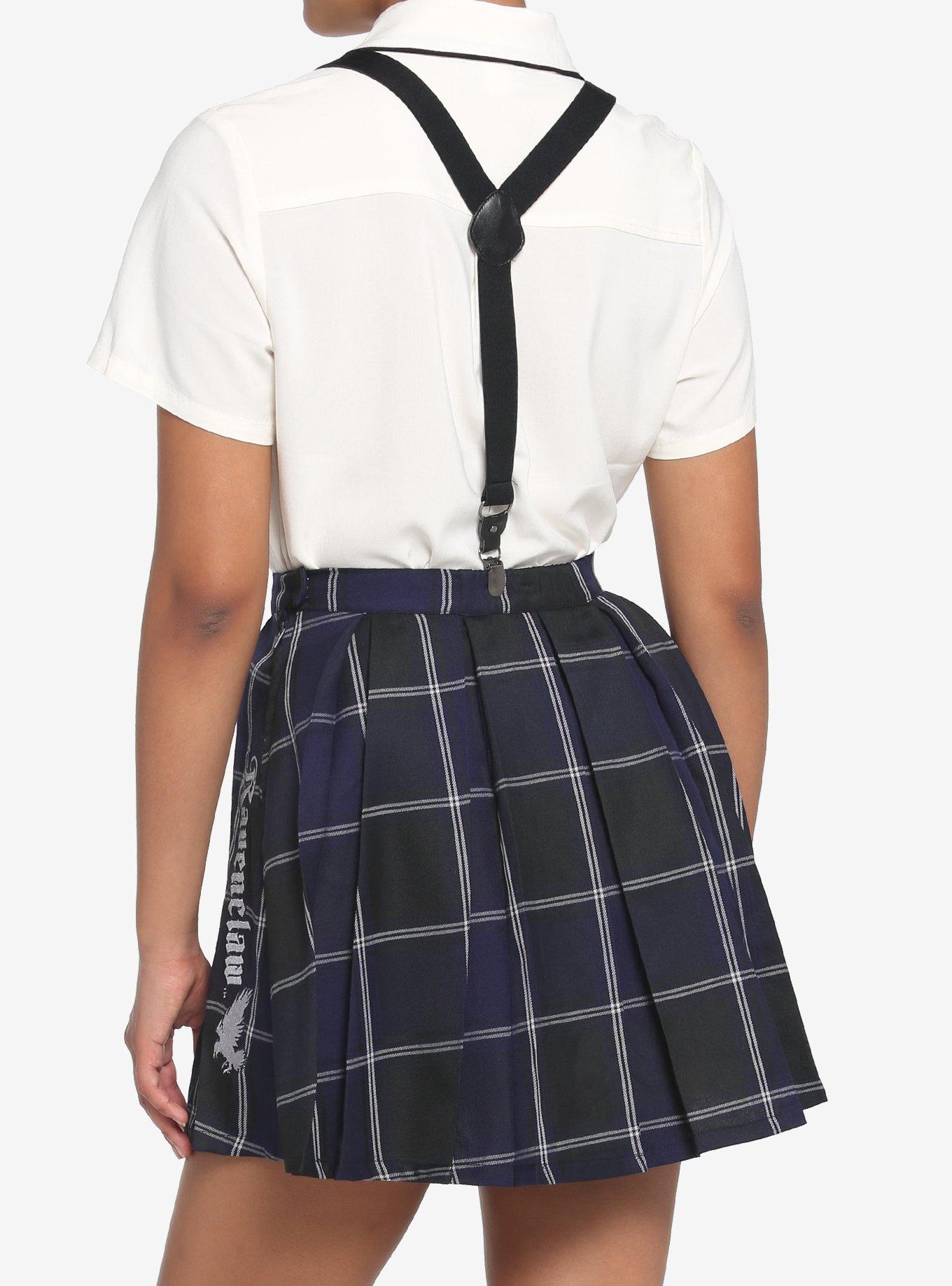 Harry Potter Ravenclaw Pleated Suspender Skirt, MULTI, alternate