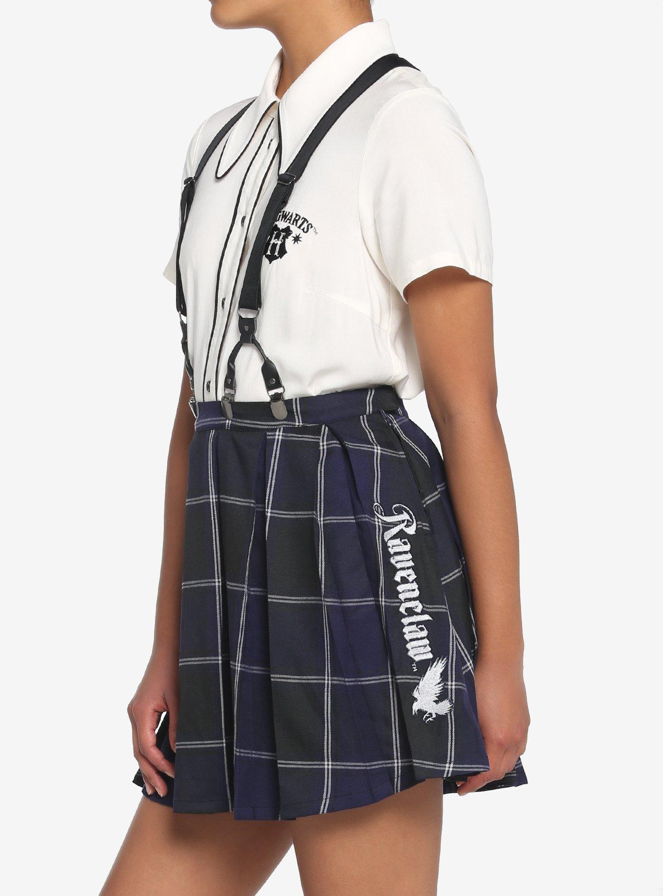 Harry Potter Ravenclaw Pleated Suspender Skirt, MULTI, alternate