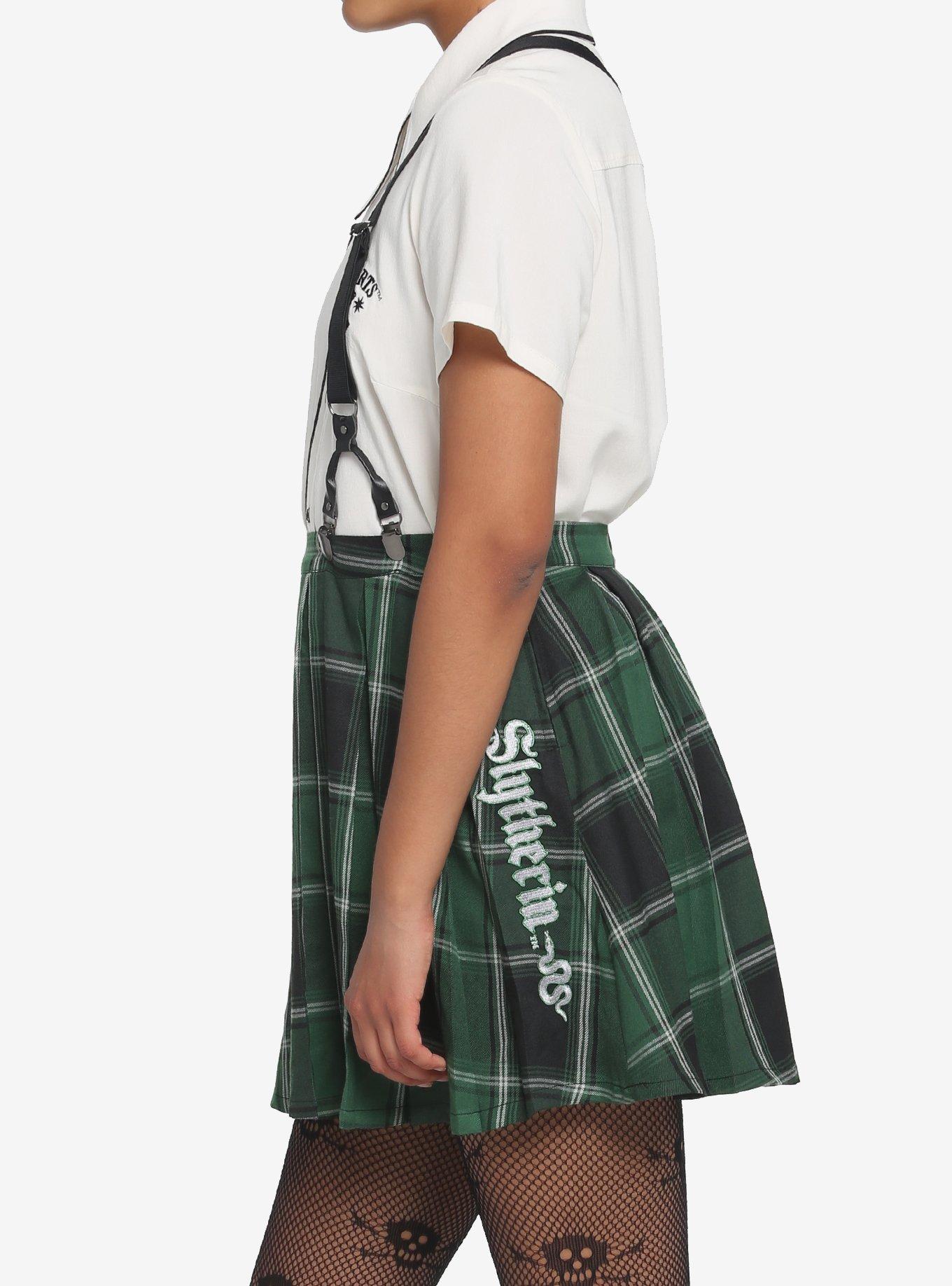 Harry Potter Slytherin Pleated Suspender Skirt, MULTI, alternate