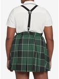 Harry Potter Slytherin Pleated Suspender Skirt Plus Size, MULTI, alternate