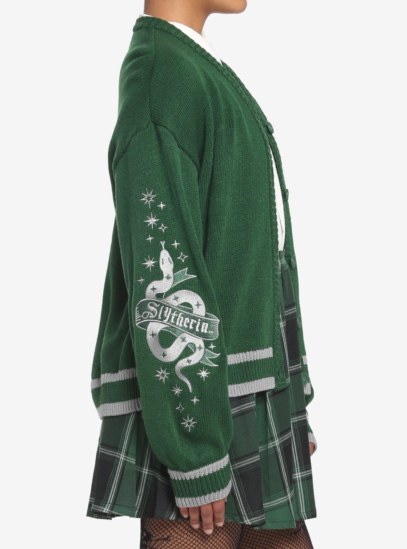 Harry Potter Slytherin Skimmer Girls Cardigan, MULTI, alternate