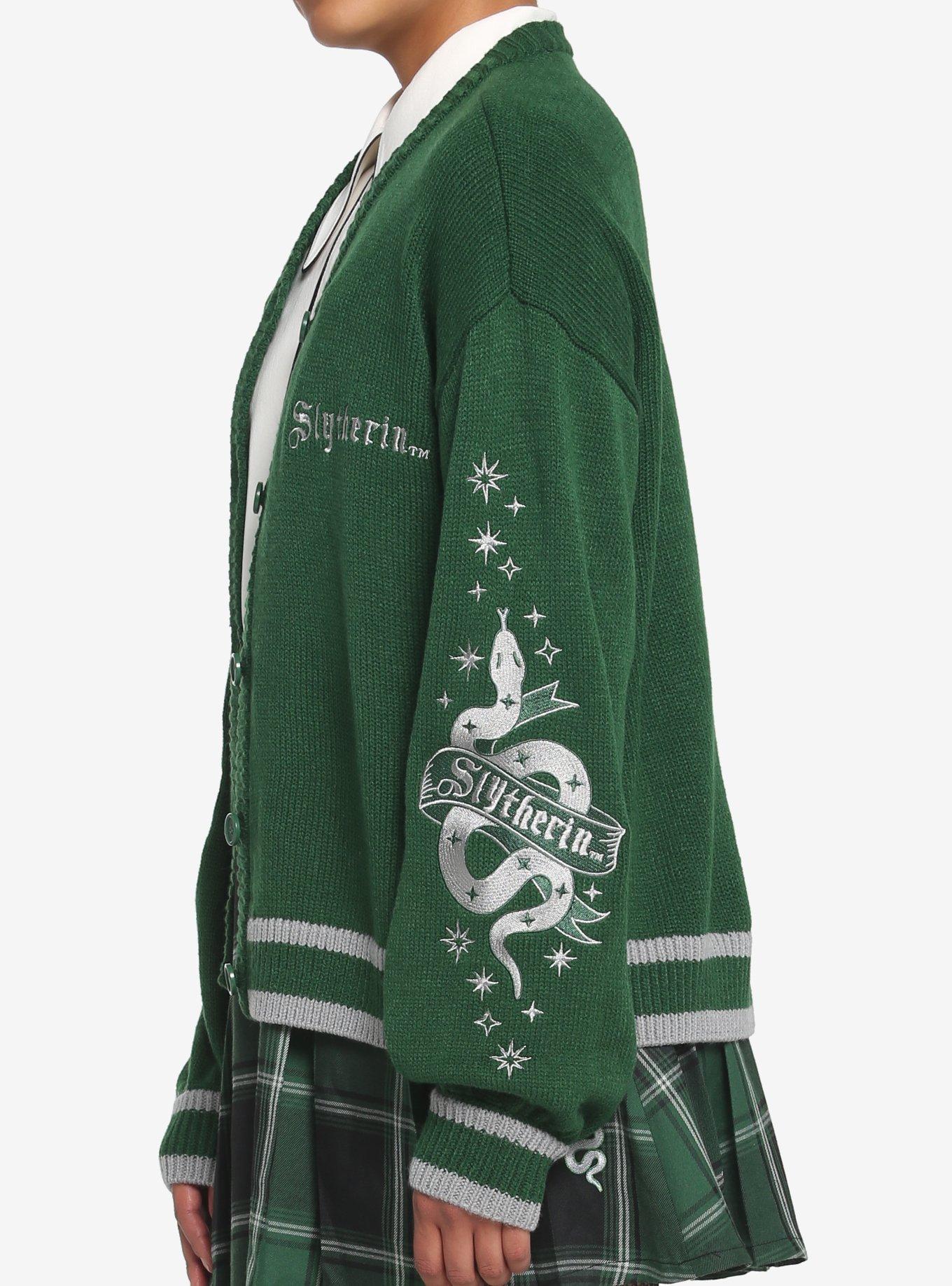 Harry Potter Slytherin Skimmer Girls Cardigan, MULTI, alternate