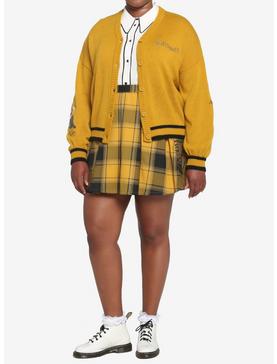 Harry Potter Hufflepuff Skimmer Girls Cardigan Plus Size, , hi-res