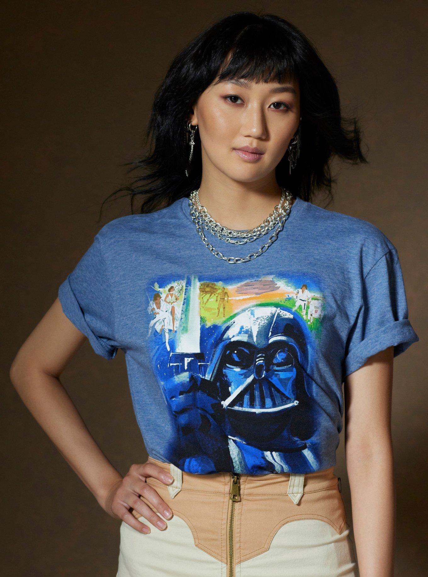 Our Universe Star Wars Darth Vader Character Sketch T-Shirt, INDIGO HEATHER, alternate