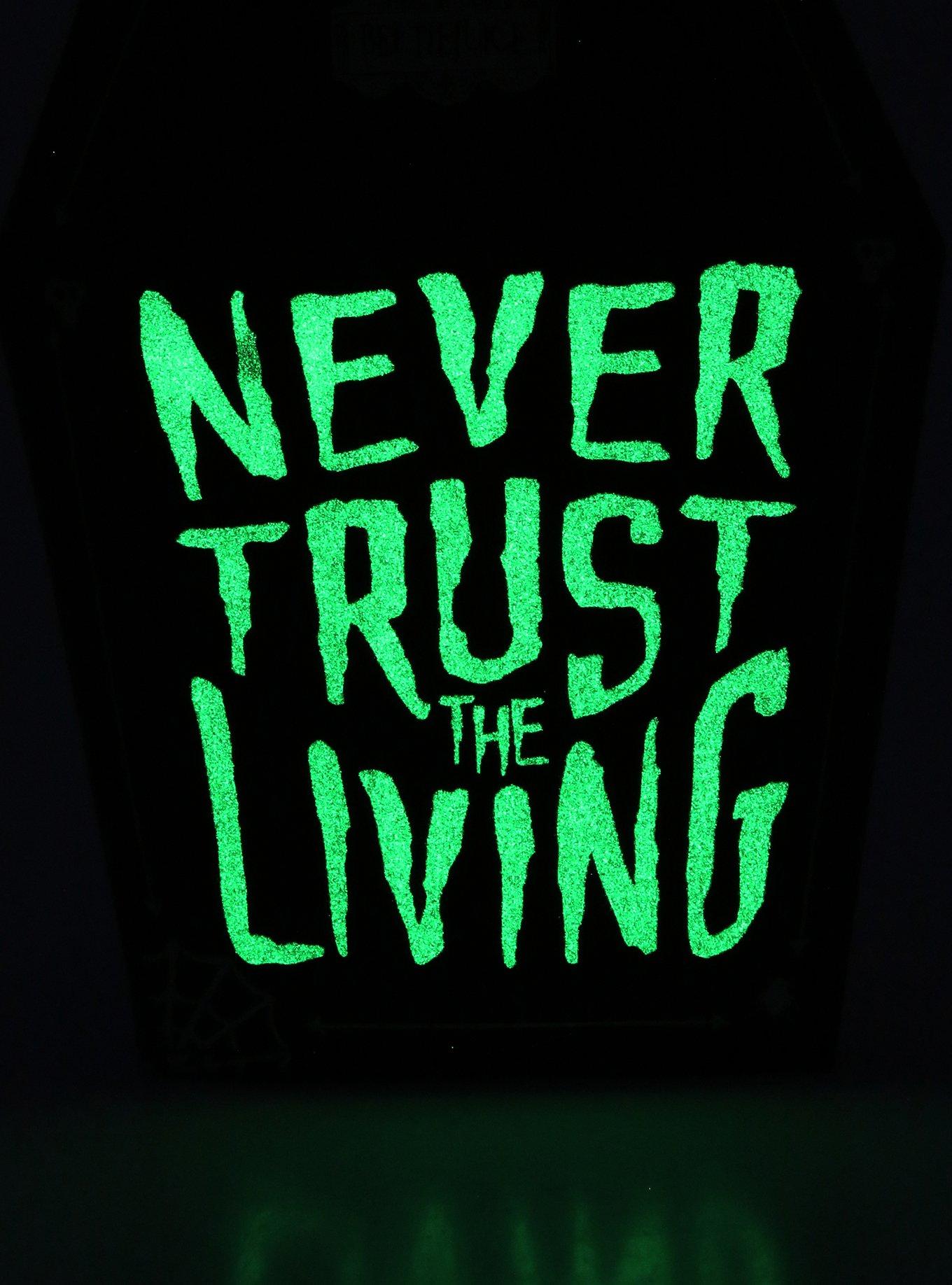 Beetlejuice Never Trust The Living Glow-In-The-Dark Cardholder, , alternate