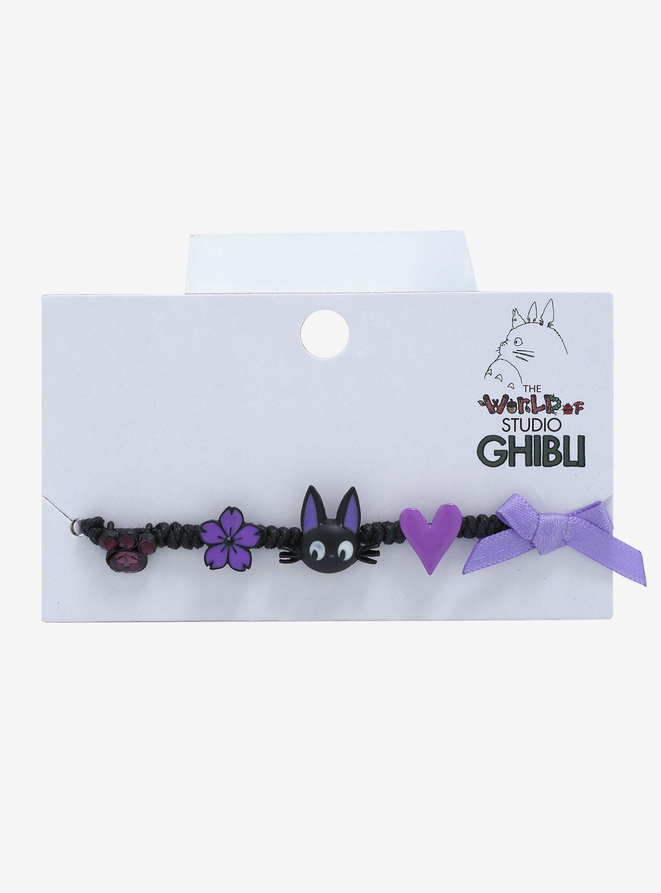Her Universe Kiki's Delivery Service Jiji Purple Charm Cord Bracelet, , alternate