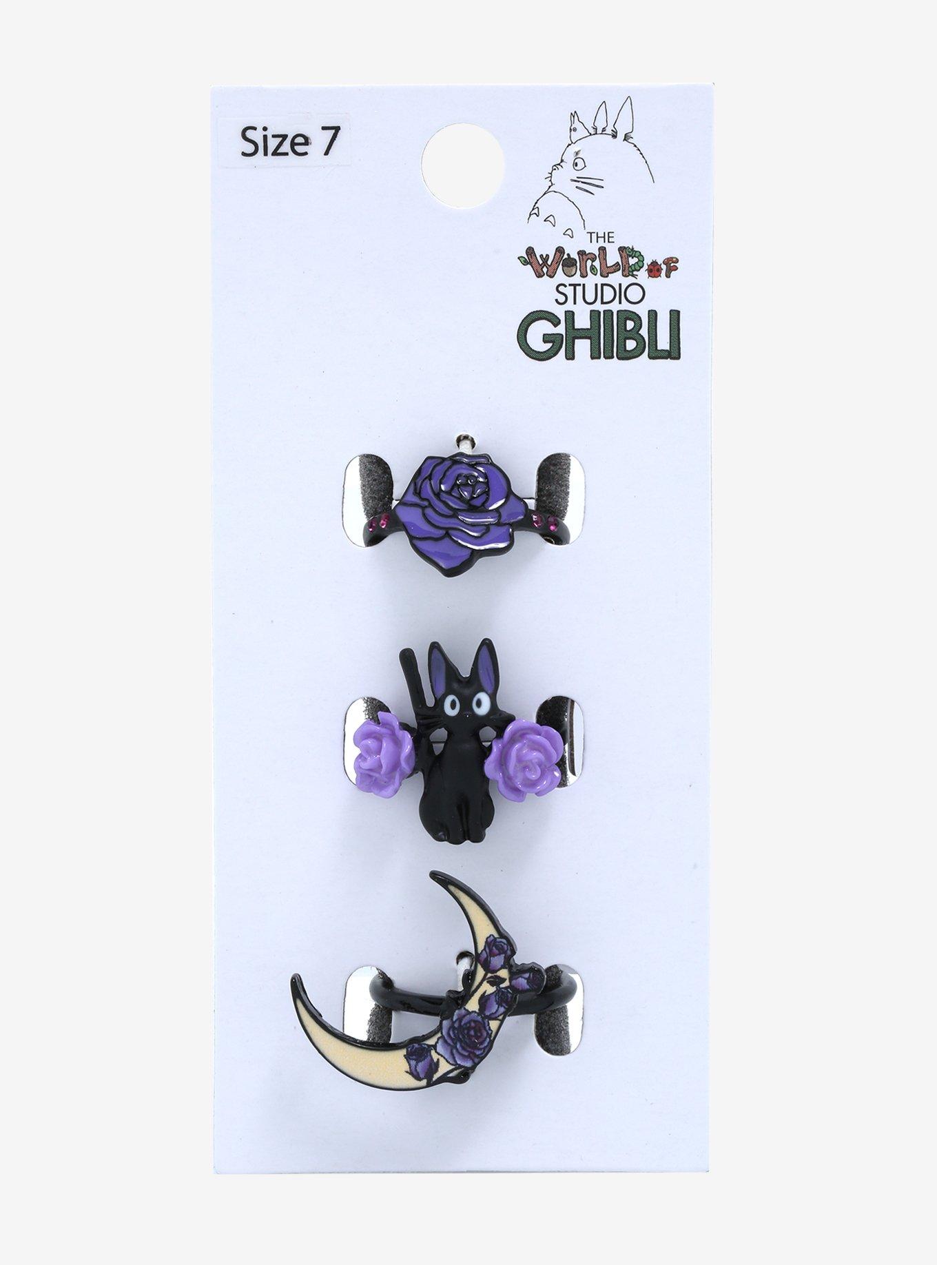 Her Universe Kiki's Delivery Service Jiji Rose Moon Ring Set, , alternate