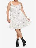 Ivory Music Note Tiered Dress Plus Size, IVORY, alternate