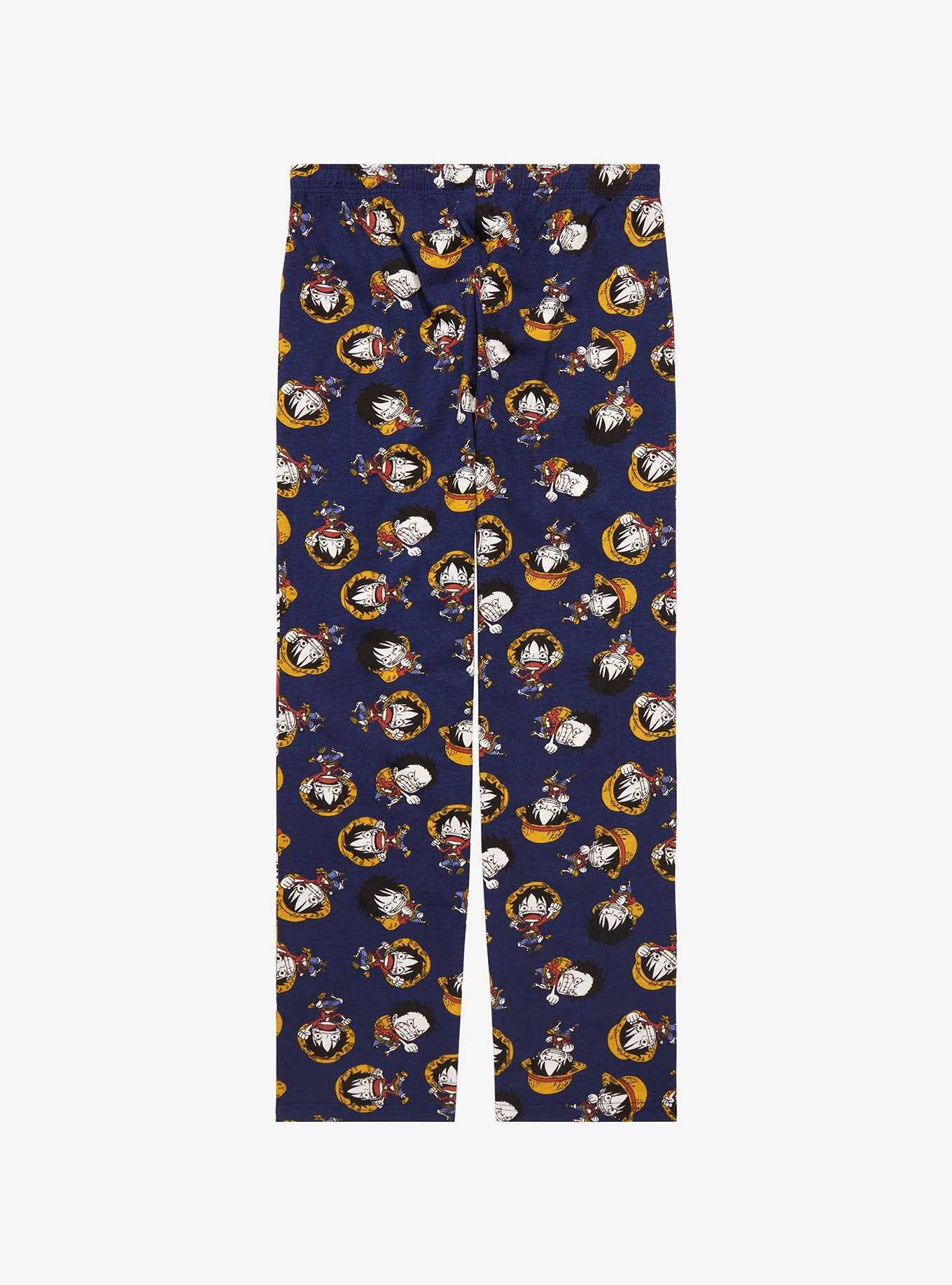 One Piece Chibi Monkey D. Luffy Sleep Pants - BoxLunch Exclusive, , hi-res