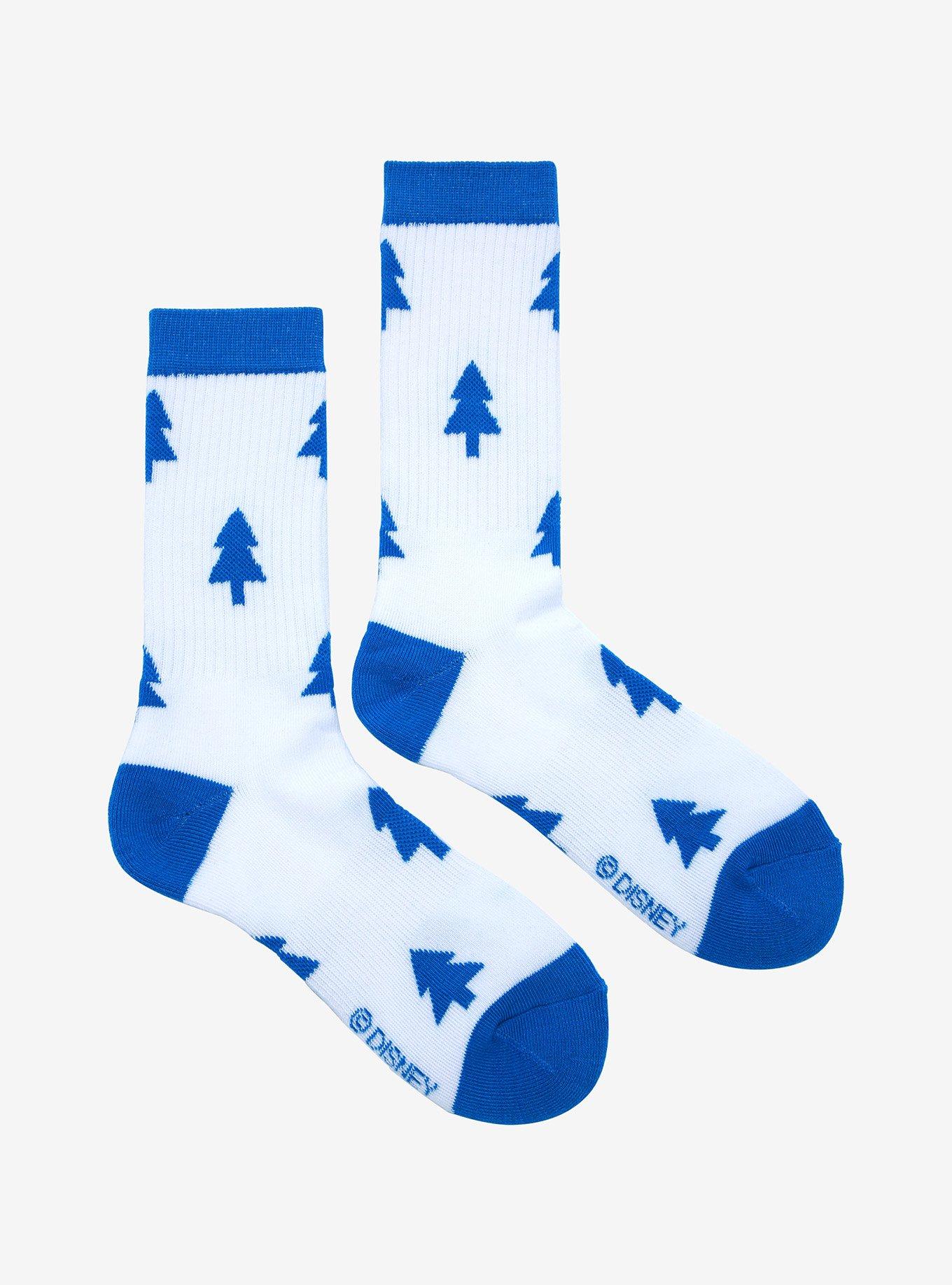 Disney Gravity Falls Dipper Pine Tree Allover Print Crew Socks - BoxLunch Exclusive, , alternate