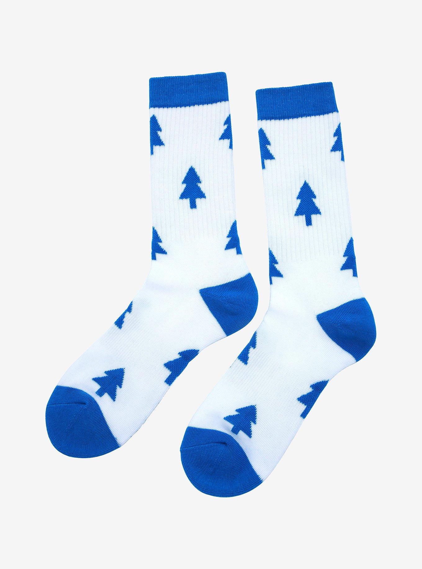 Disney Gravity Falls Dipper Pine Tree Allover Print Crew Socks - BoxLunch Exclusive, , alternate