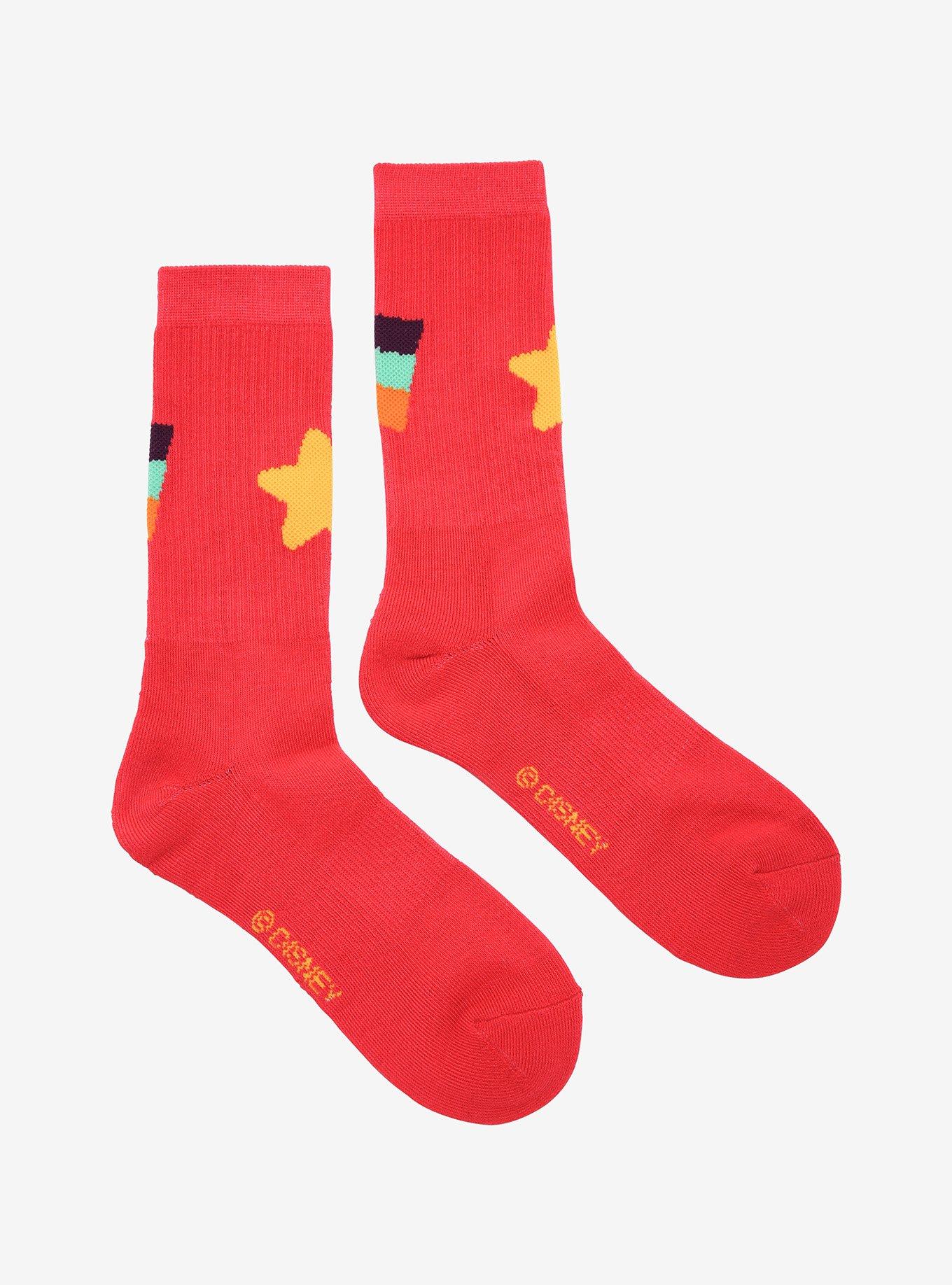 Disney Gravity Falls Mabel Star Crew Socks - BoxLunch Exclusive, , hi-res