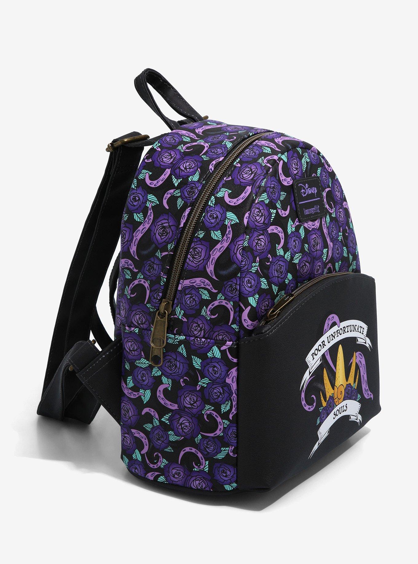 Loungefly Disney The Little Mermaid Ursula Roses Mini Backpack, , alternate