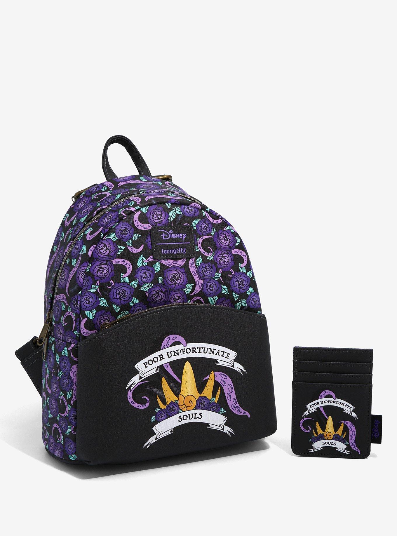 Loungefly Disney The Little Mermaid Ursula Roses Mini Backpack, , alternate