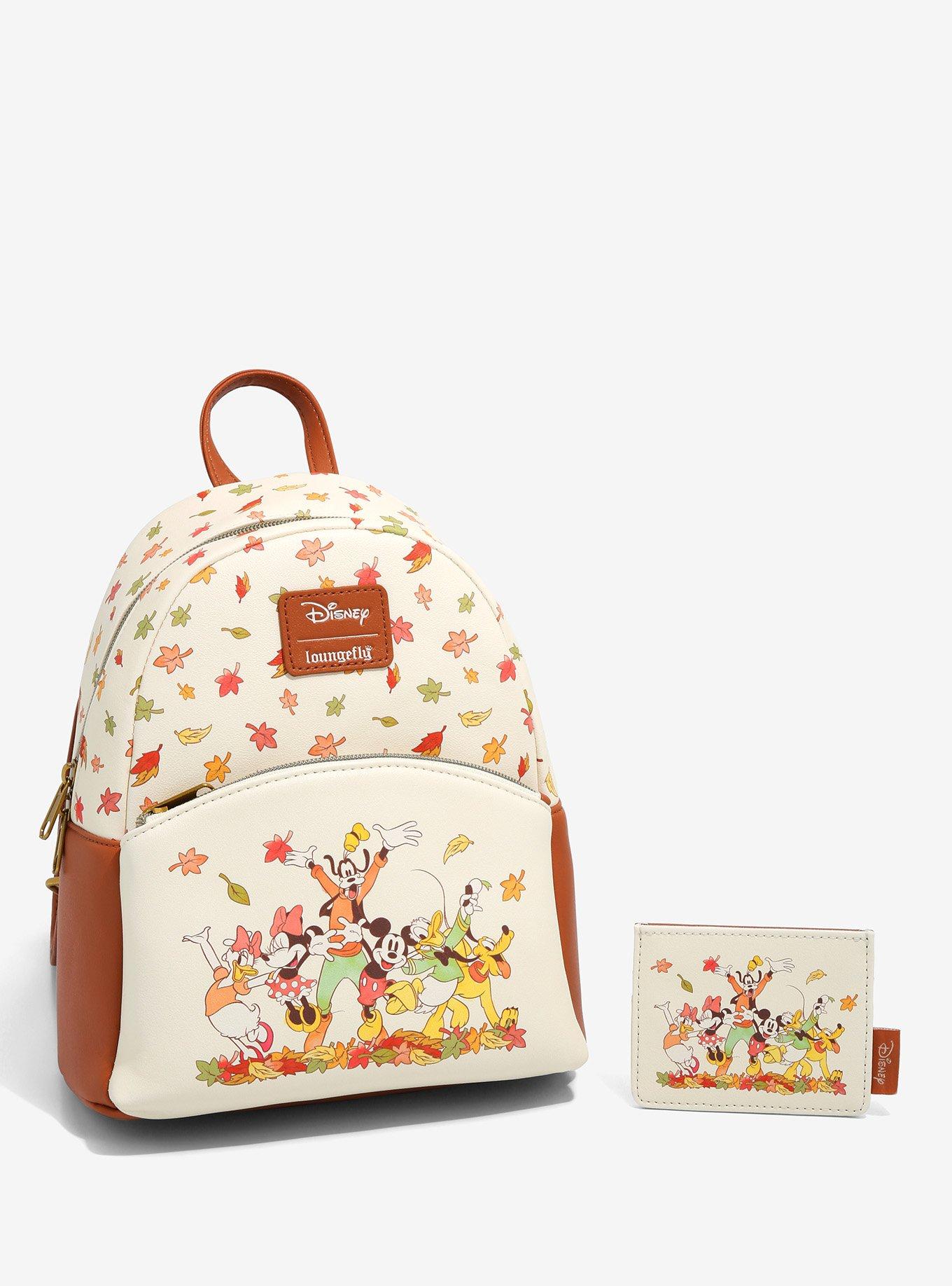 Loungefly Disney Mickey Mouse & Friends Fall Leaves Mini Backpack, , alternate