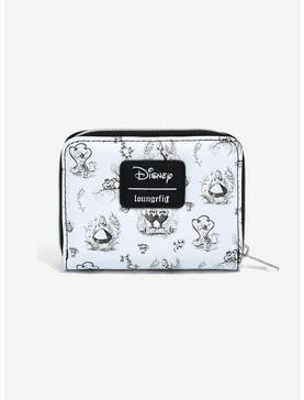 Loungefly Disney Alice In Wonderland Sketch Mini Zipper Wallet, , hi-res