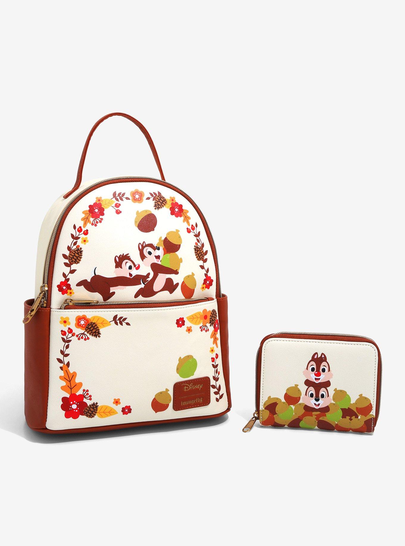 Loungefly Disney Chip 'N' Dale Acorns Zip Wallet, , alternate