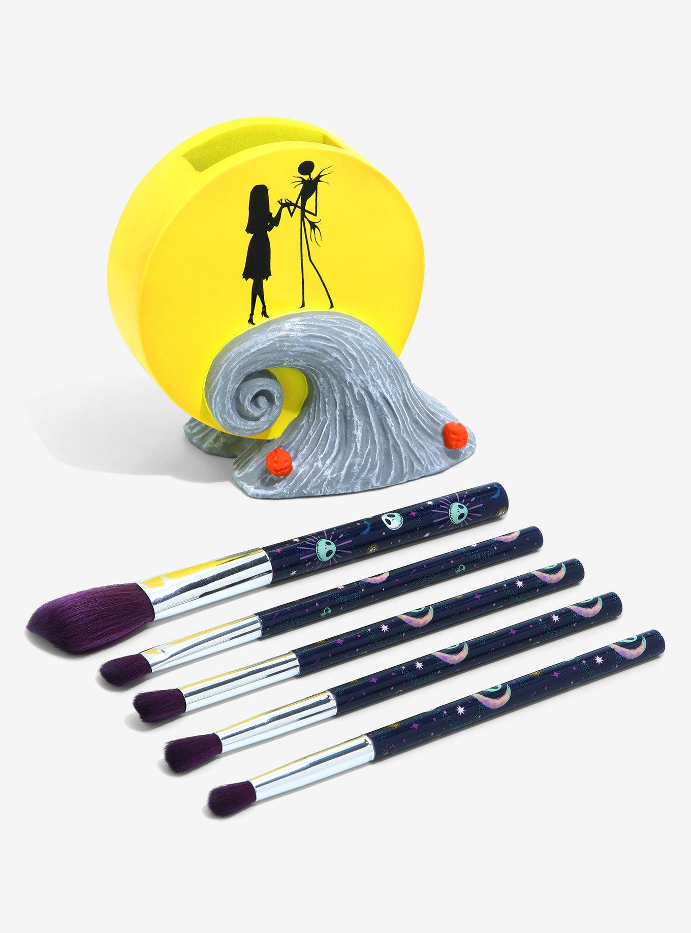 Disney's The Nightmare Before Christmas Jack & Sally Spiral Hill Makeup Brush Set & Holder - BoxLunch Exclusive, , alternate
