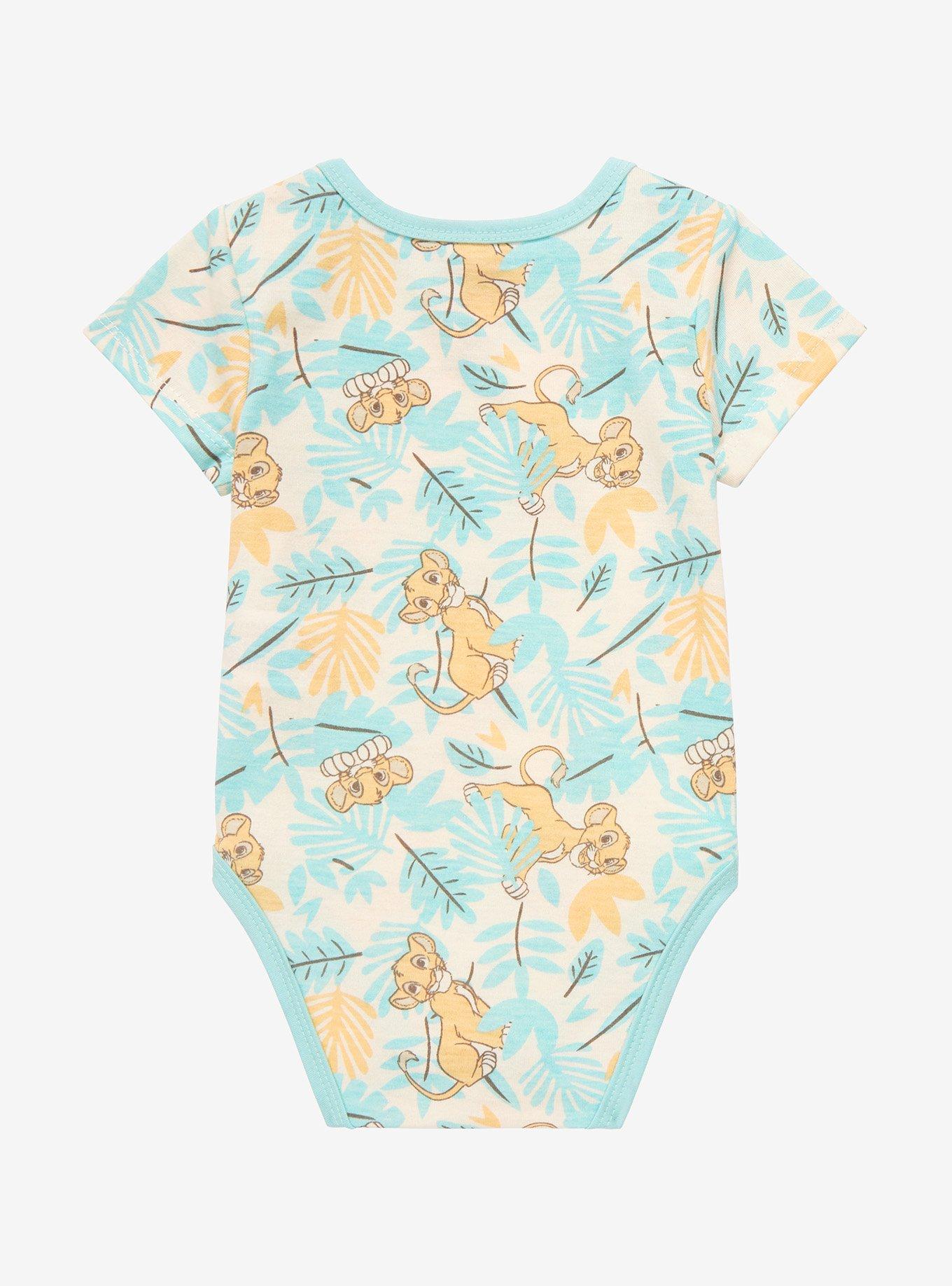Disney The Lion King Simba Allover Print One-Piece - BoxLunch Exclusive, SEAFOAM GREEN, alternate