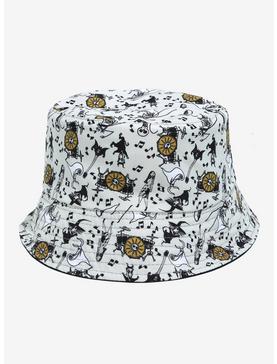 Disney The Nightmare Before Christmas Summer Fear Fest Jack Skellington Sun Logo Reversible Youth Bucket Hat - BoxLunch Exclusive, , hi-res