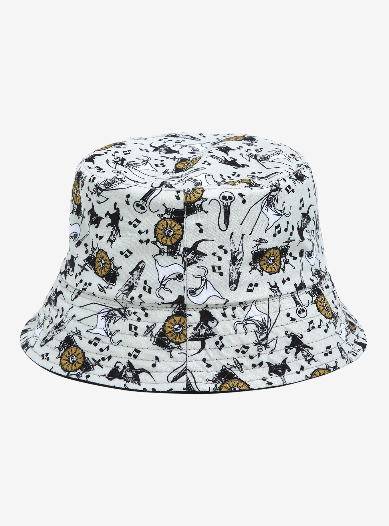 Disney The Nightmare Before Christmas Summer Fear Fest Jack Skellington Sun Logo Reversible Youth Bucket Hat - BoxLunch Exclusive, , alternate