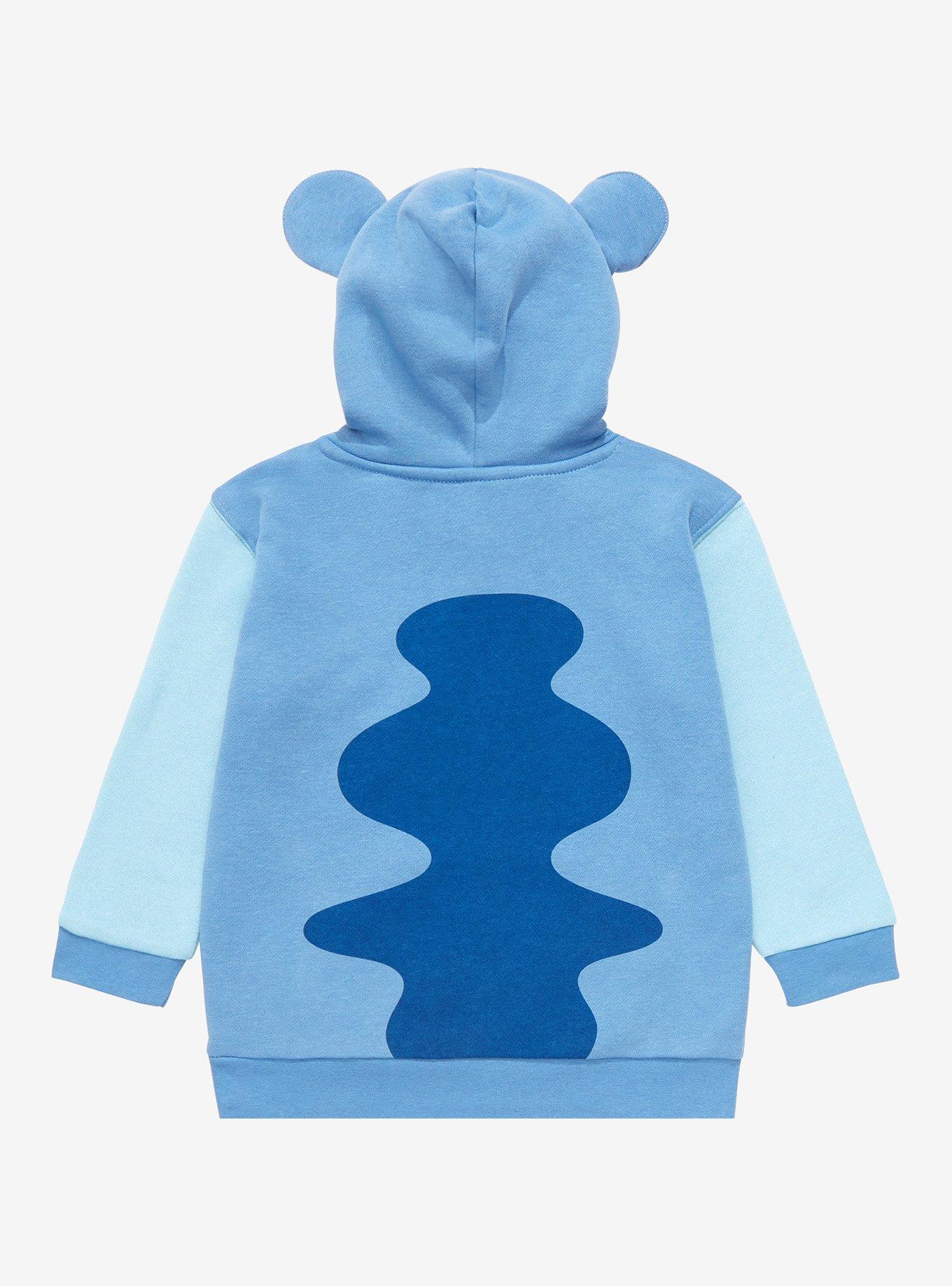 Disney Lilo & Stitch Stitch Color Block Eared Toddler Hoodie, BLUE, alternate