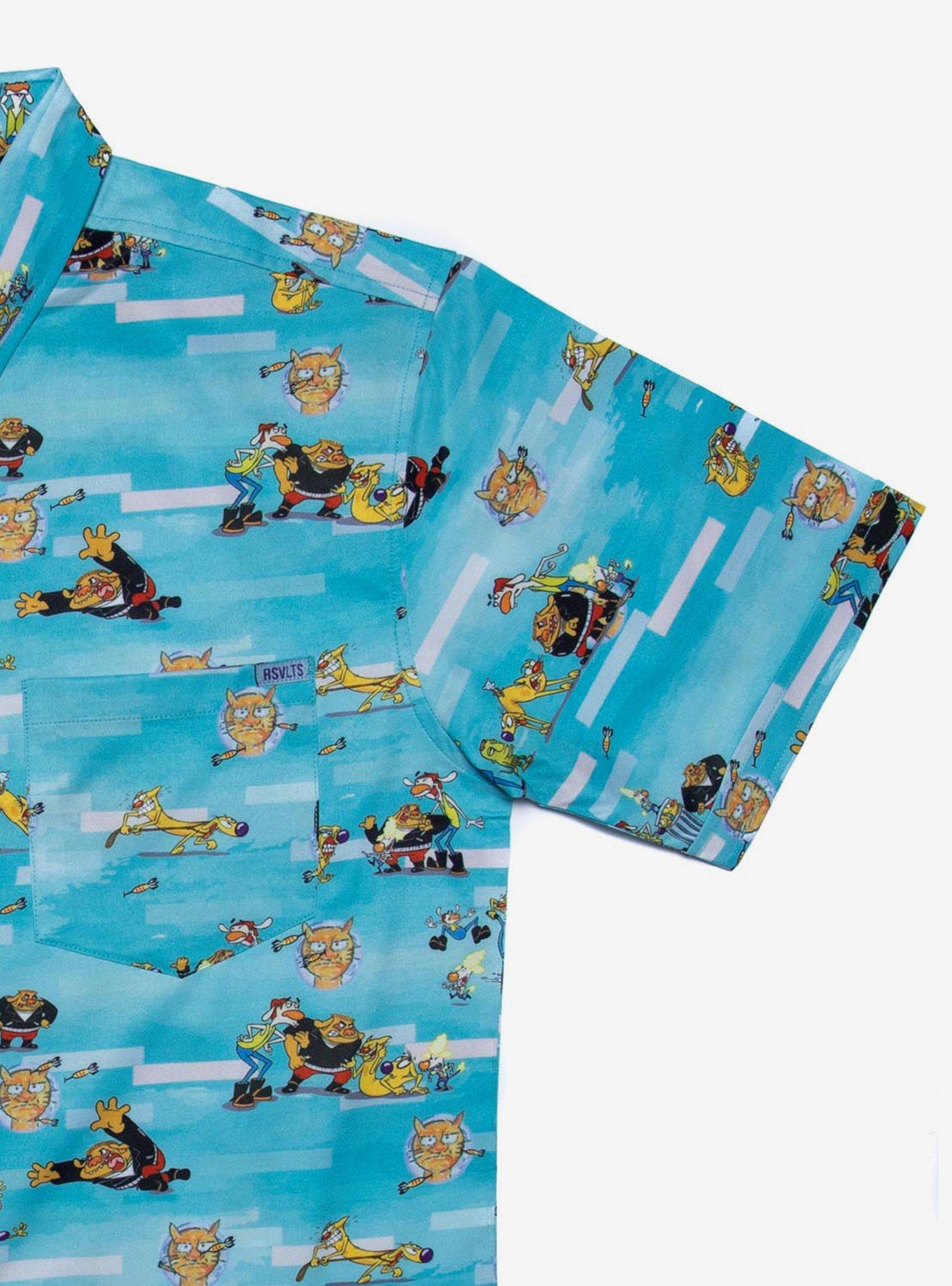 RSVLTS CatDog Greaser Dogs Woven Button-Up, MULTI, alternate