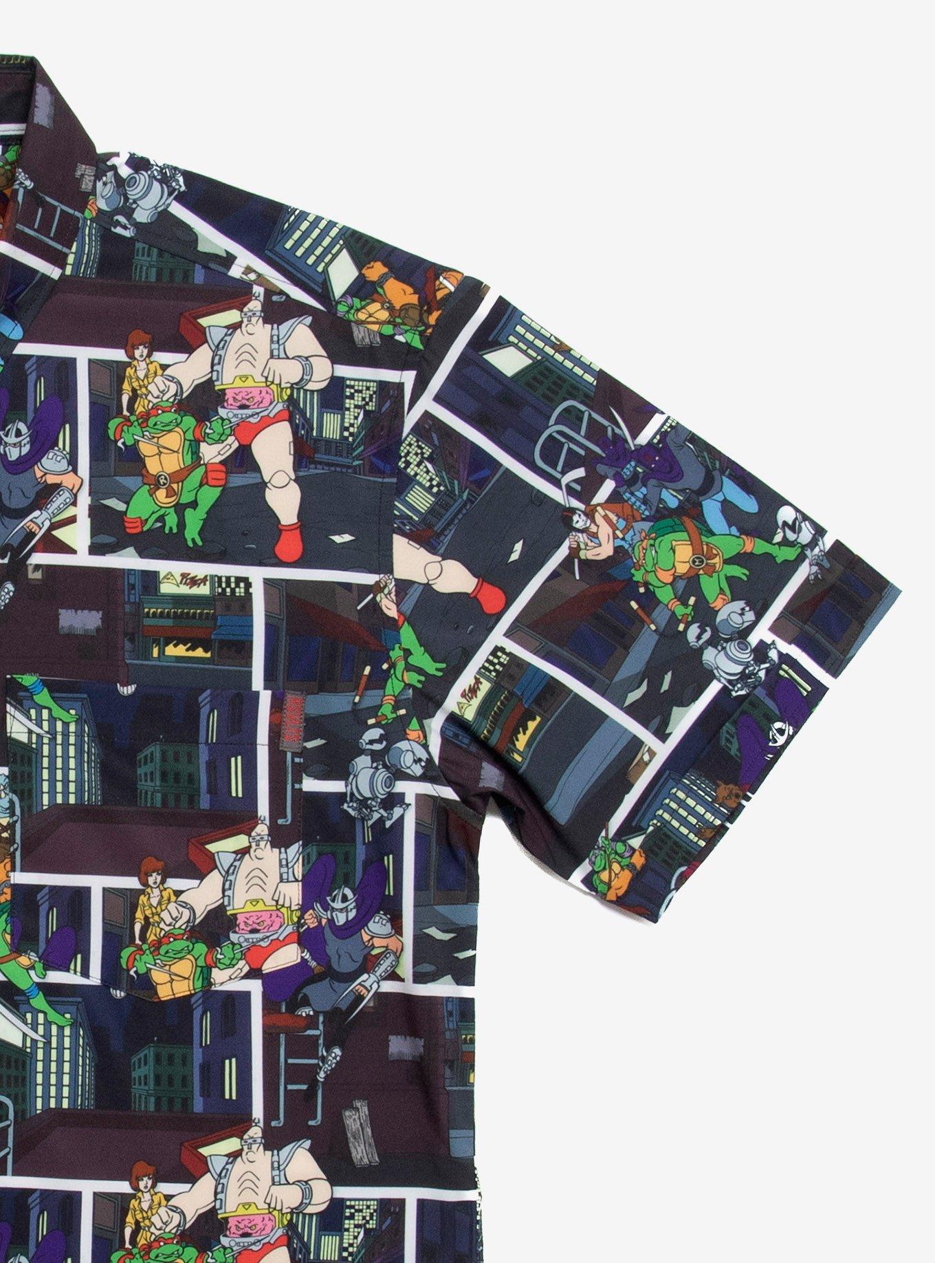 RSVLTS Teenage Mutant Ninja Turtles Give Em Shell Woven Button-Up, MULTI, alternate