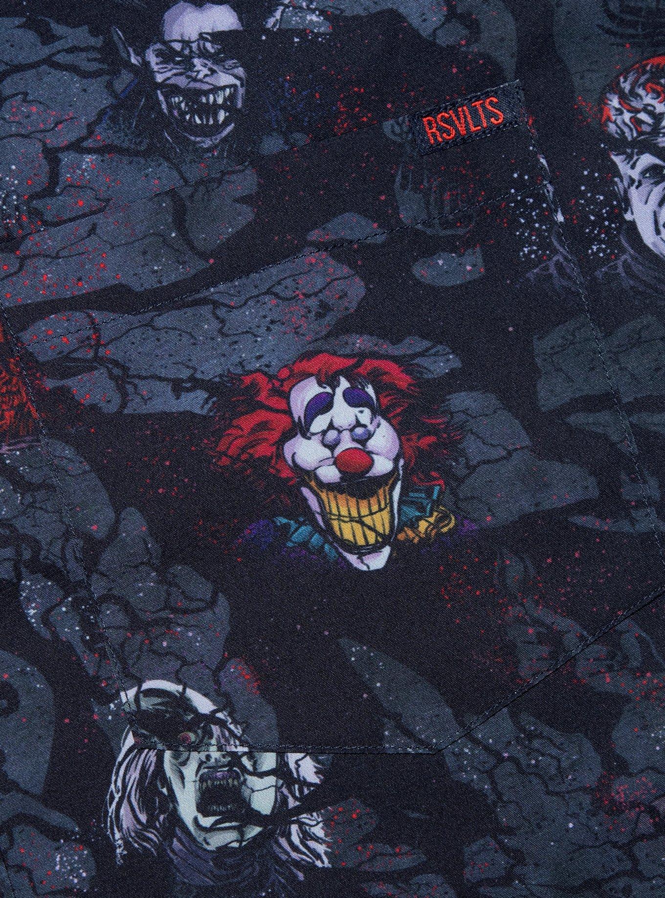 RSVLTS Are You Afraid Of The Dark Midnight Society Woven Button-Up, MULTI, alternate