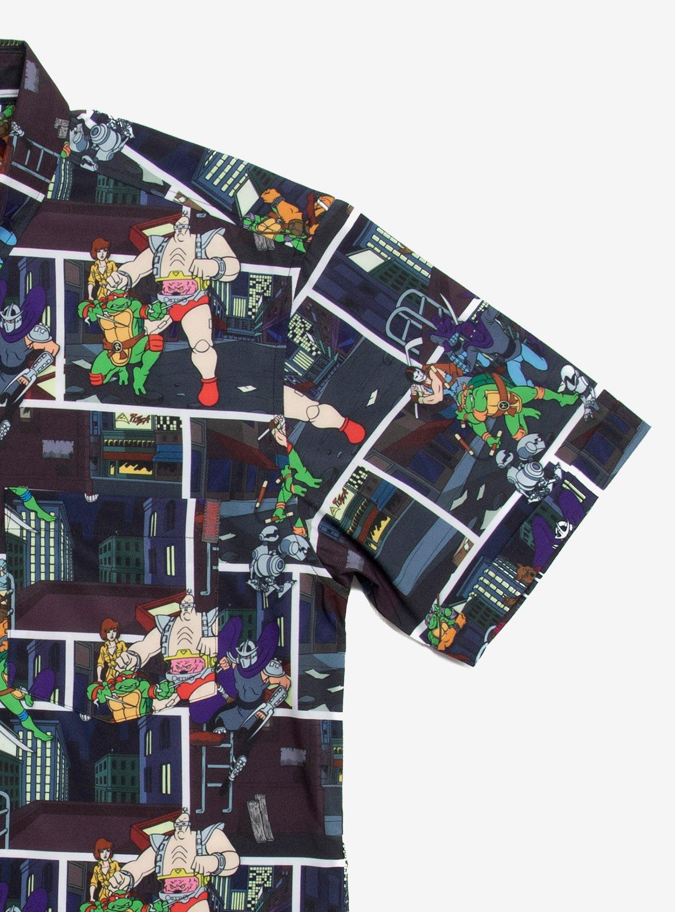 RSVLTS Teenage Mutant Ninja Turtles Give Em Shell Woven Button-Up, , alternate